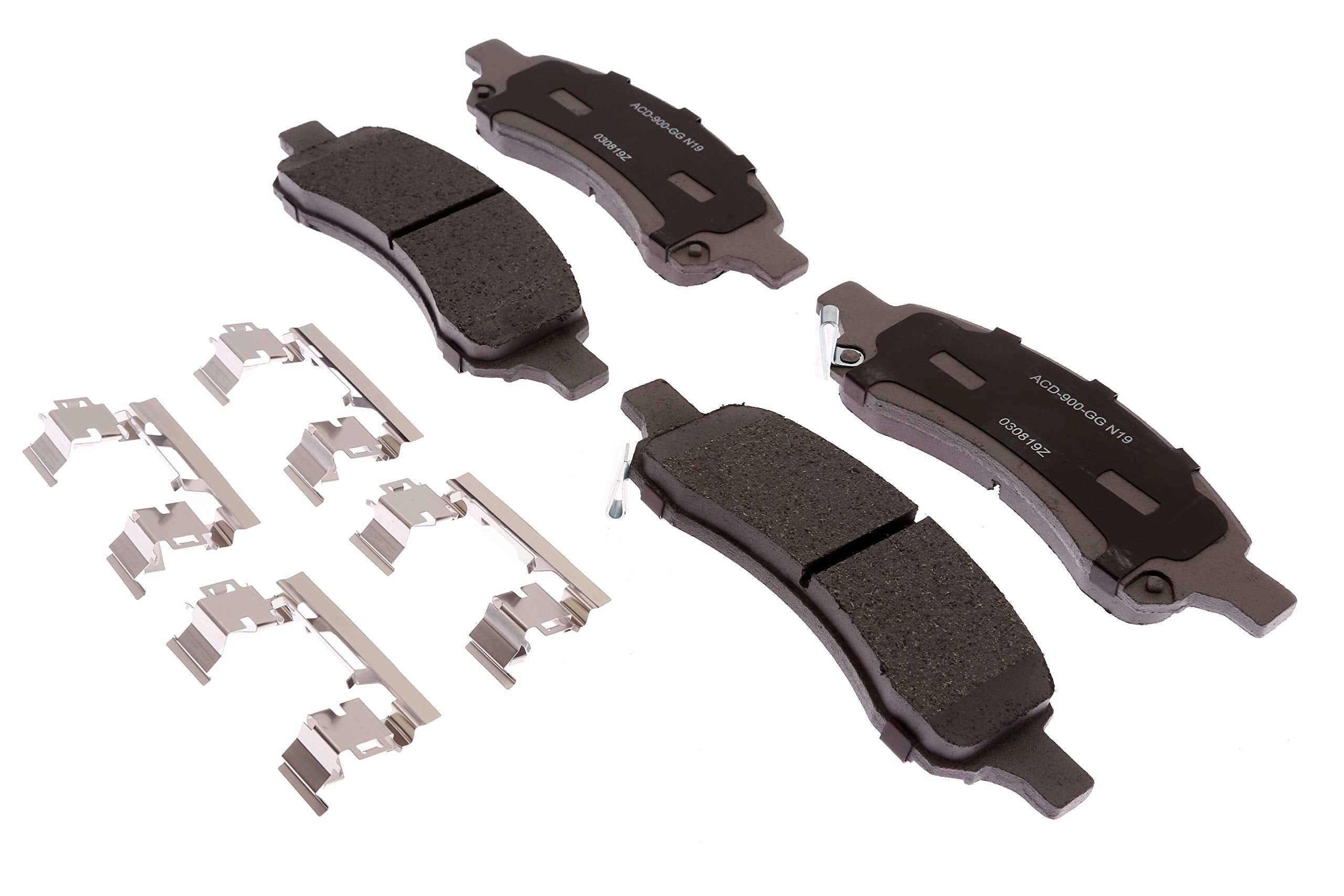 Acdelco Silver 14D1169Achf1 Ceramic Front Disc Brake Pad Set With Clips