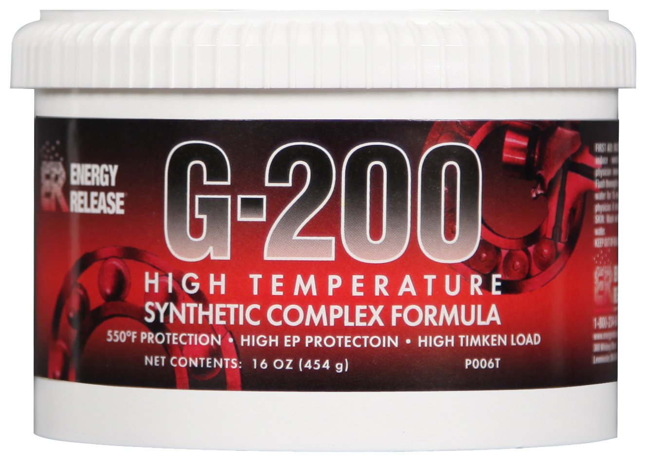 Energy Release P006T G-200 High Temperature Synthetic Grease Tub - 16 Oz.