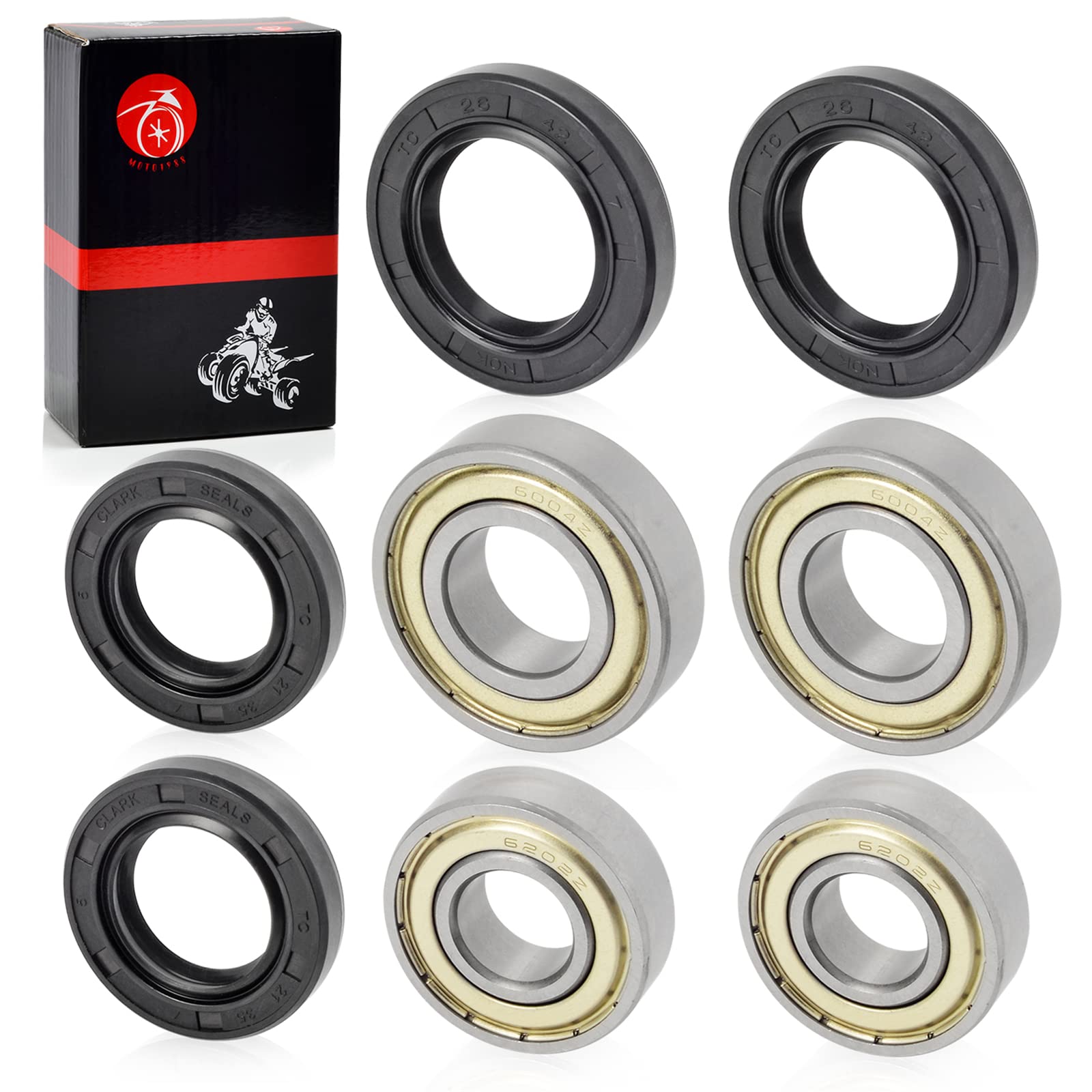 Front Wheel Bearing & Seal For Yamaha Raptor 125 250 350 660 660R 700 700R 2004-2023 Blaster 200 2003-2006