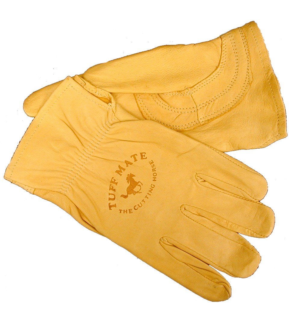 Tuff Mate Gloves 1301 Cutting Horse Glove Tan L