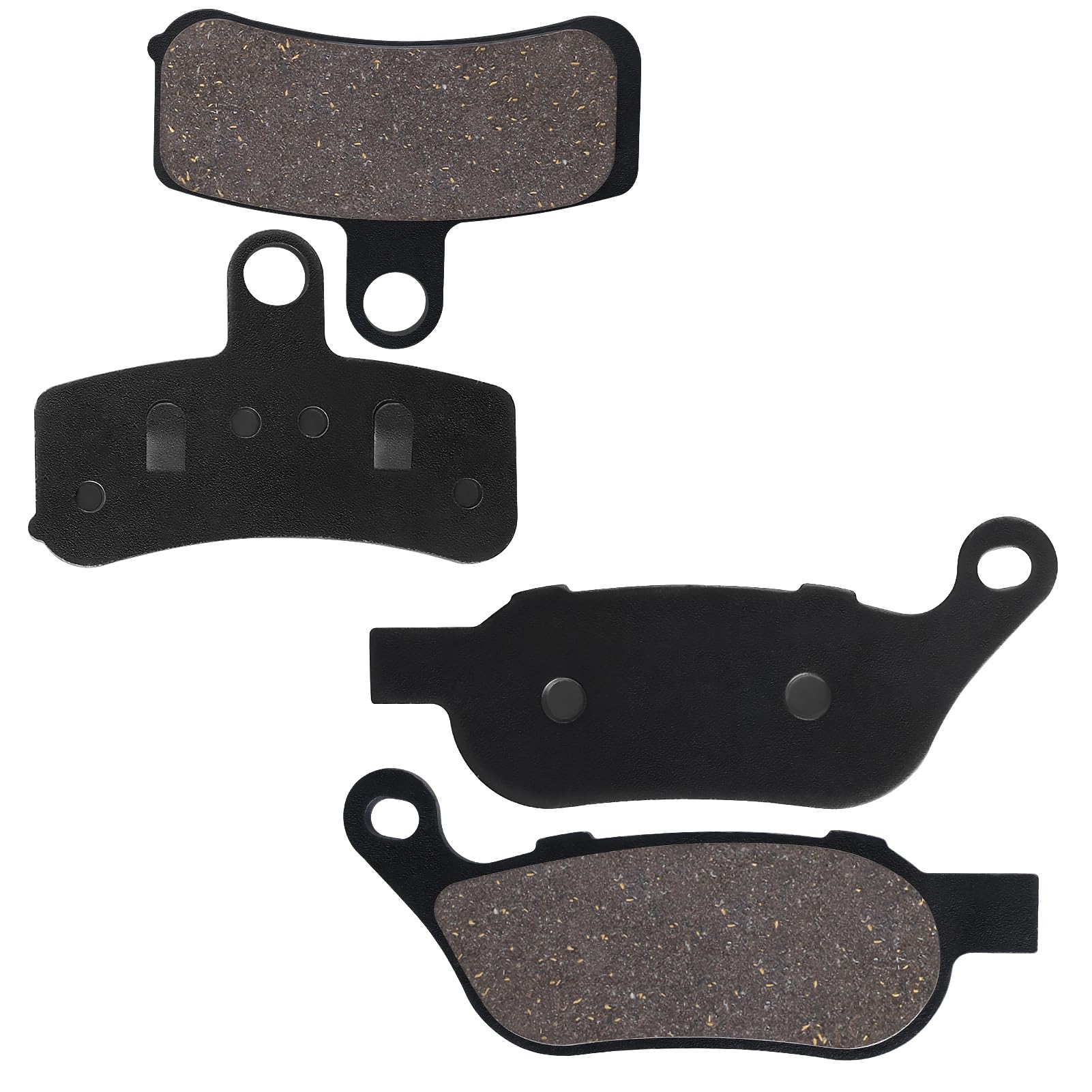 Sollon Front And Rear Brake Pads For Harley Davidson Fatboy, Heritage Softail Classic, Dyna Wide Glide, Super Glide, Softail Standard, Low Rider, Street Bob, Rocker C, Night Train, Softail Custom