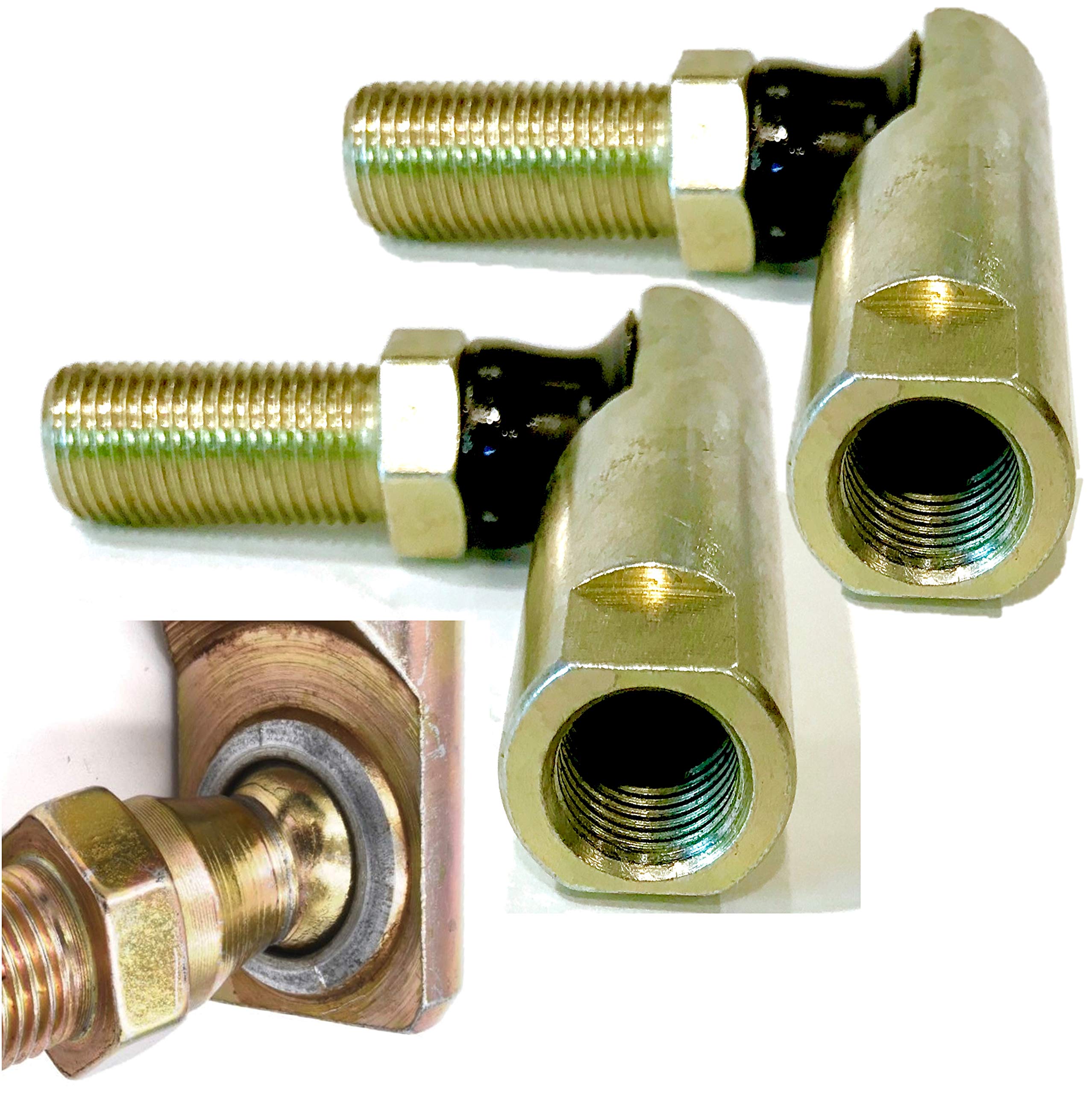 Hd Switch - 1 Set - Ball Joint Tie Rod Set For John Deere (1) Am100645 Lh & (1) Am100644 Rh With Tough Crimped Construction Upgrade Fits 110 112 210 212 214 216 300 314 316 317 Tractors