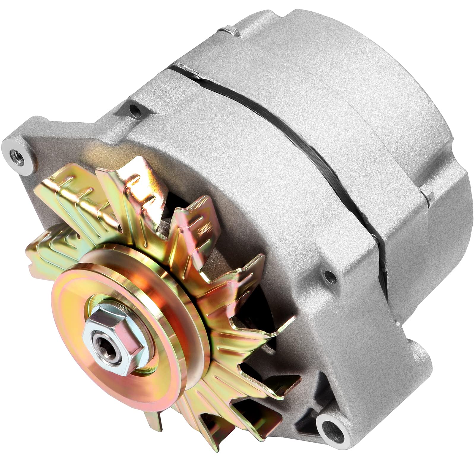 New Alternator Fit For High Output 105Amp 3-Wire 10Si Self-Exciting Sbc Bbc Gm Adr0151 Adr0335 7127-Se105 Self-Exciting Alternator