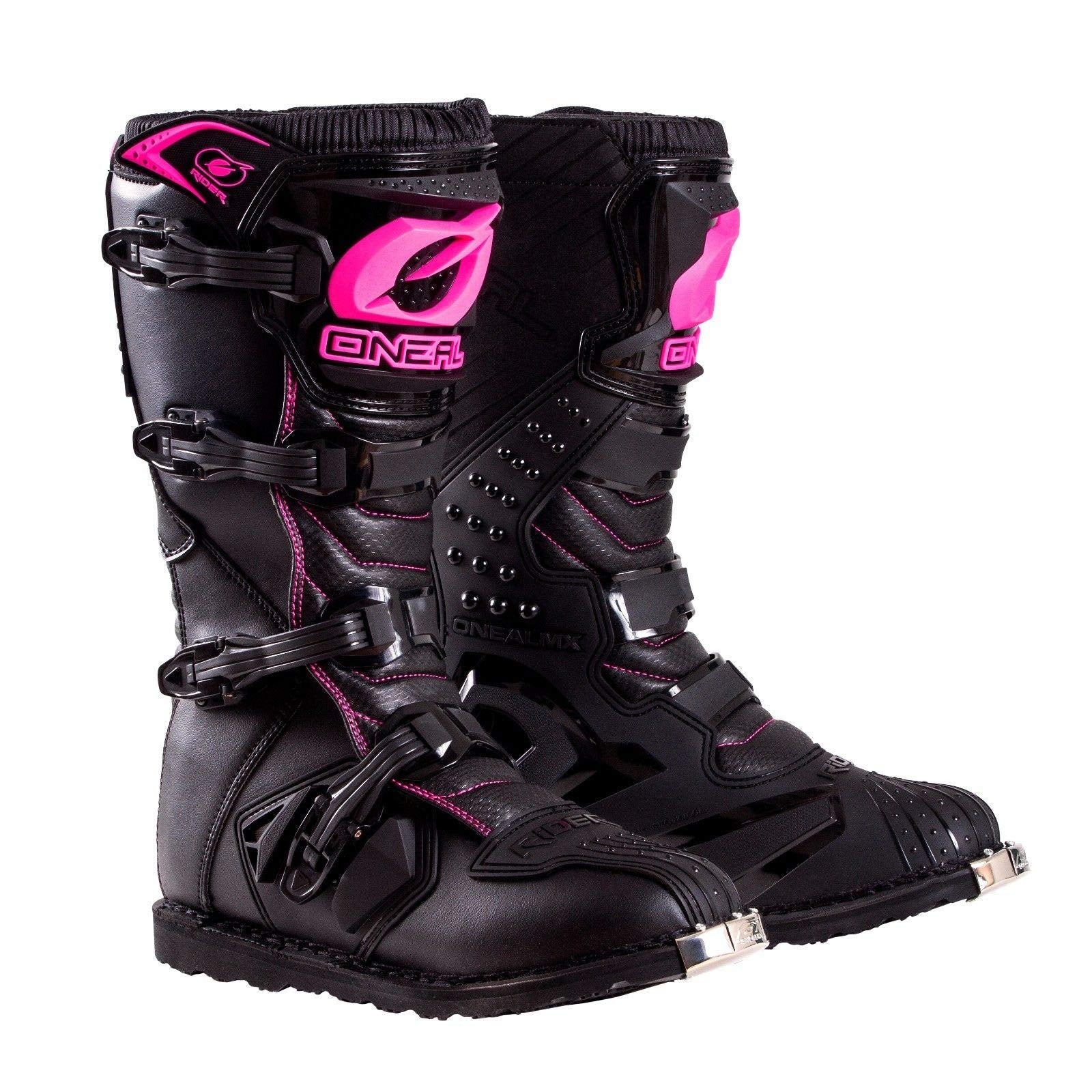 Oneal 2021 Womens Rider Boots - Black/Pink - 8