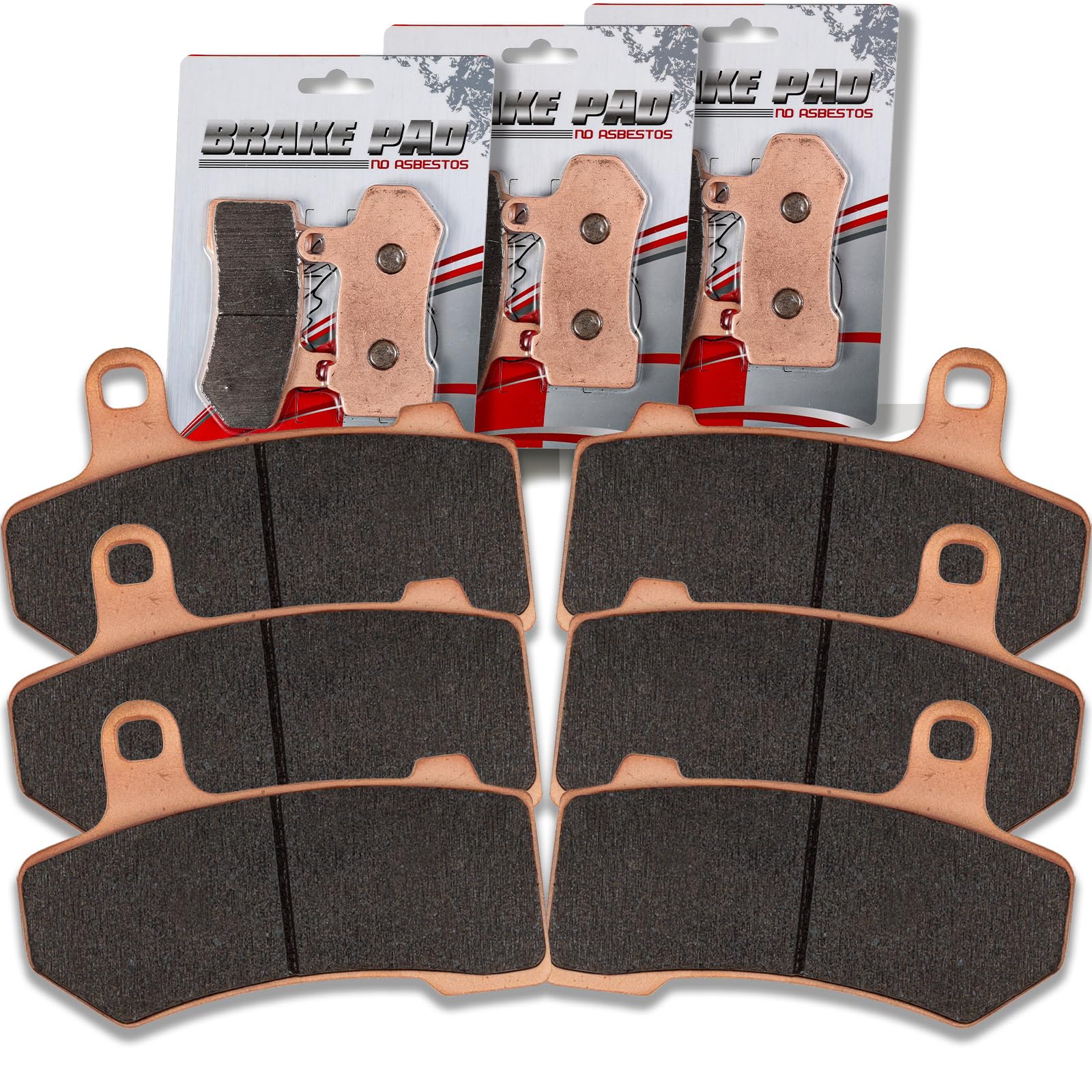 Quickwolf Sintered Brake Pad For Harley Davidson 08-22 Flhr Road King Flhx Street Glide, 08-20 Flhtcu Ultra Classic Electra Glide Vrscdx Night Rod,15-22 Road Glide Fltrx Limited| Street Glide Special