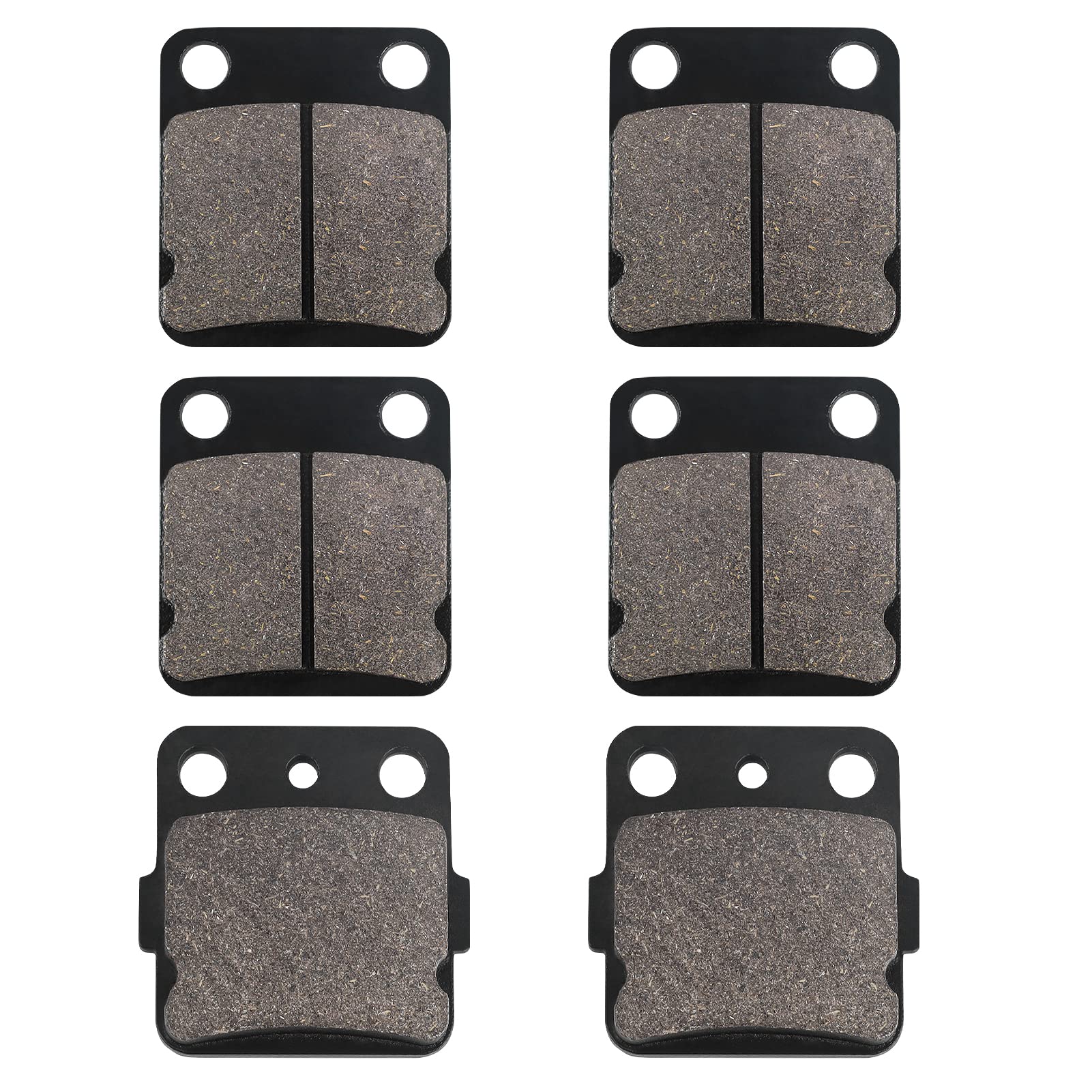 Warrior 350 Front And Rear Carbon Fibre Brake Pads Kits For Yamaha Banshee 350 1990-2006 / Blaster 200 2003-2006/ Wolverine 350 1995-2005/ Warrior 350 1989-2004/ Raptor 125 Yfm125 2011