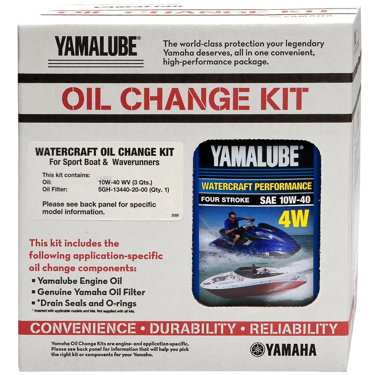 Yamaha Oem Yamaha Boat/Pwc Waverunner New Oem Oil Change,Filter Service Kit, Lub-Wtrcg-Kt-00-1