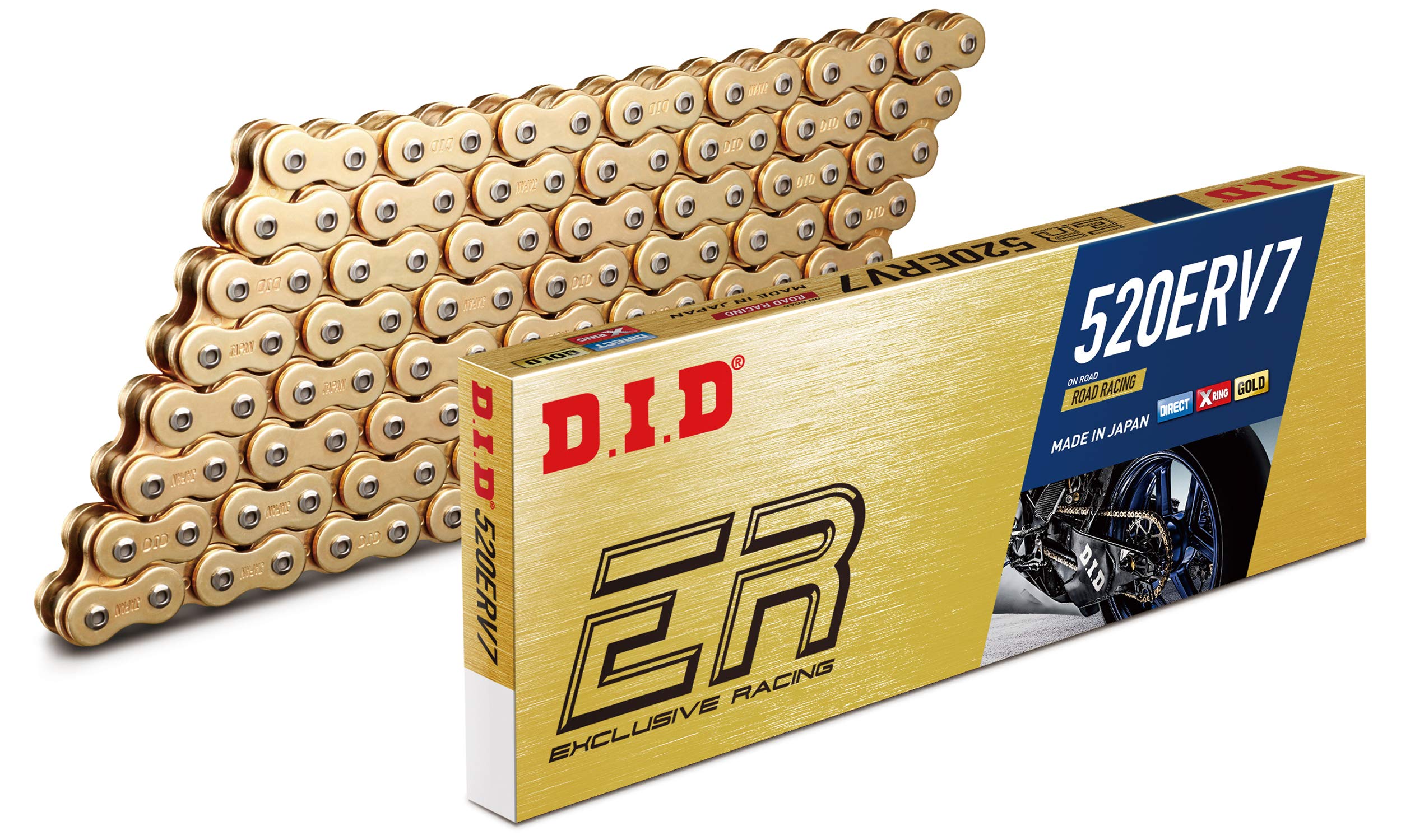 Did (520Erv7120Zb) Gold 120 Link High Performance Erv7 Series X-Ring Chain With Connecting Link