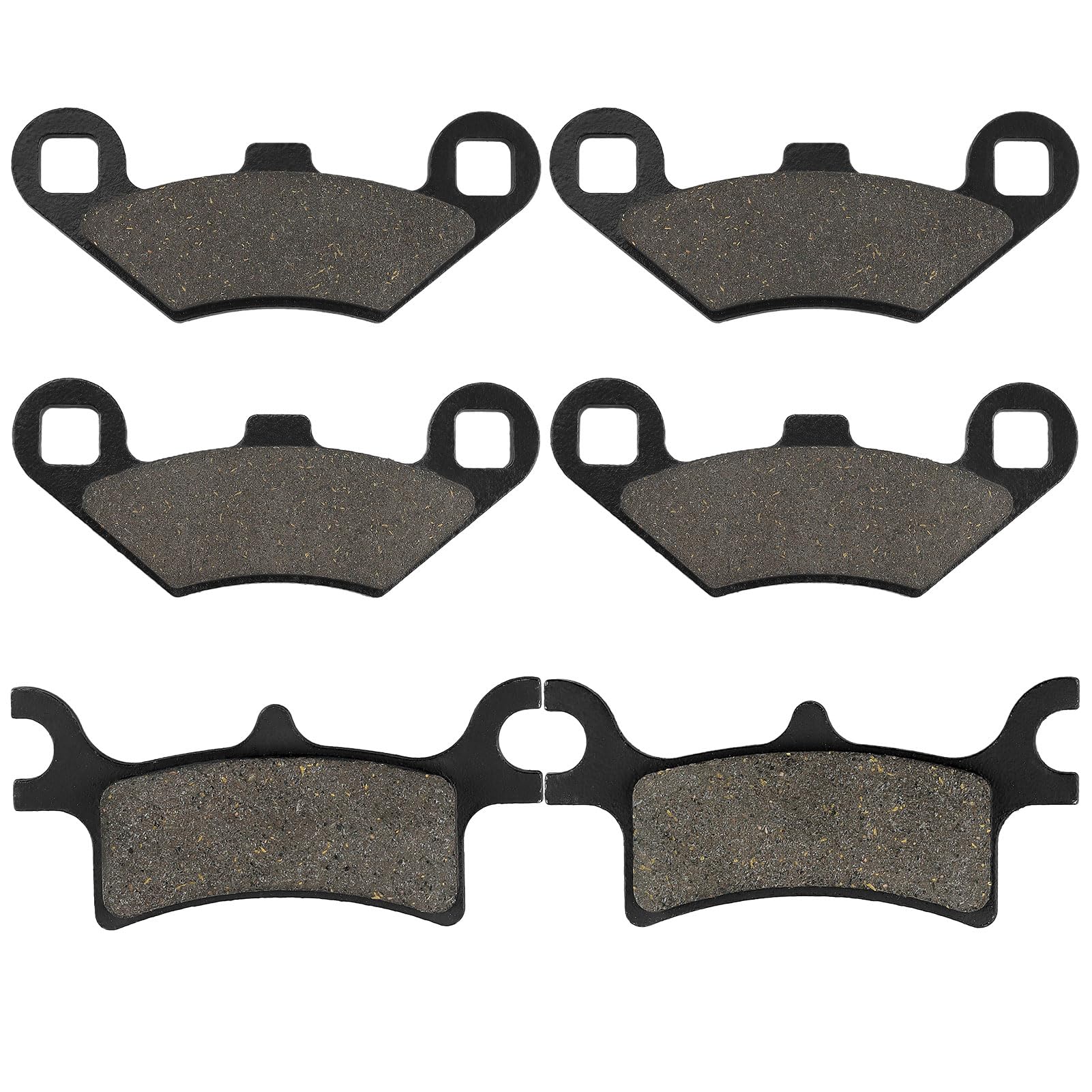 Sollon Front And Rear Brake Pads For Polaris Sportsman 400 500 600 700 800 Efi/Ho, Scrambler 500 400 2X4 4X4, Trail Boss 330, Trail Blazer 330 250, Magnum 325 330 500, Atv 500