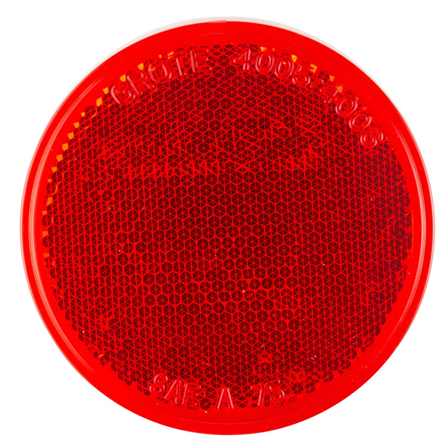 Grote 40052 Round Stick-On Reflector - 3', Red