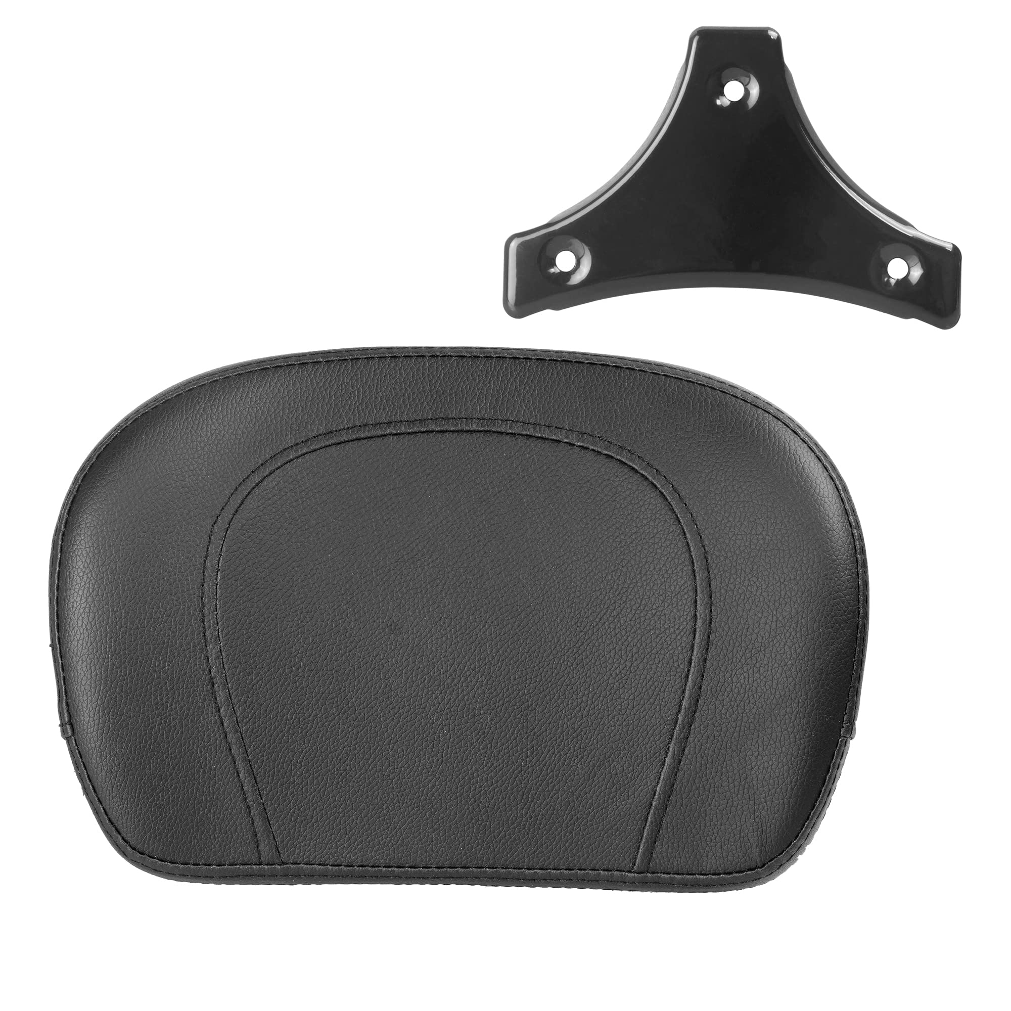 Swesgi Black Sissy Bar Passenger Backrest Pad Fits For Harley Davidson Hd Touring Model 1997-2022(P/N 52300324, 52627-09, 54247-09, 52933-97B,52805-97B,52723-06,5230057,52300258)