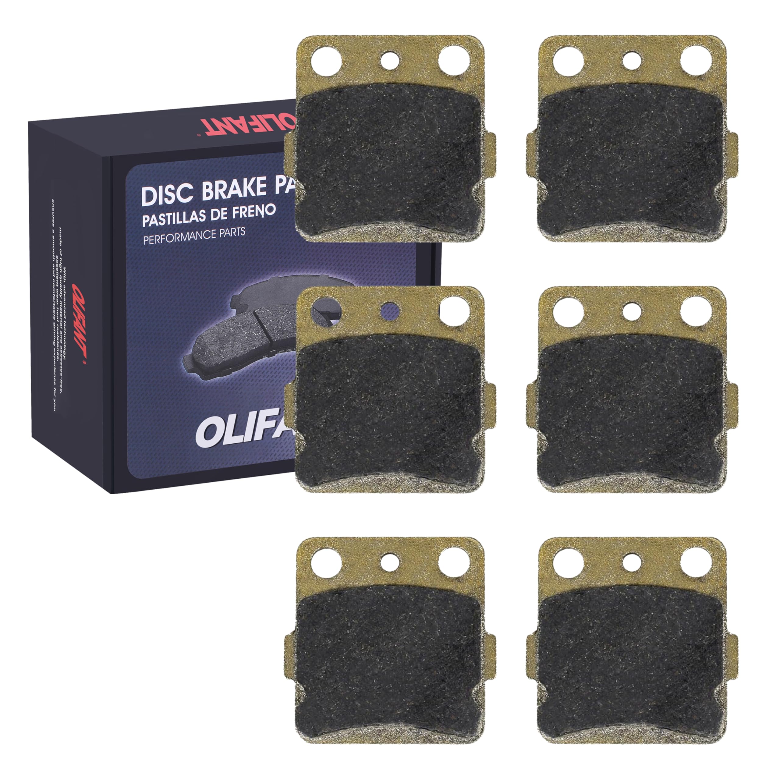 Front Rear Brake Pads For Honda 400Ex 300Ex 400X 300X 250X Atc200X Atc250R / Yamaha Raptor 350 Yfm350 660 Yfm660 Full Set Brake Pads