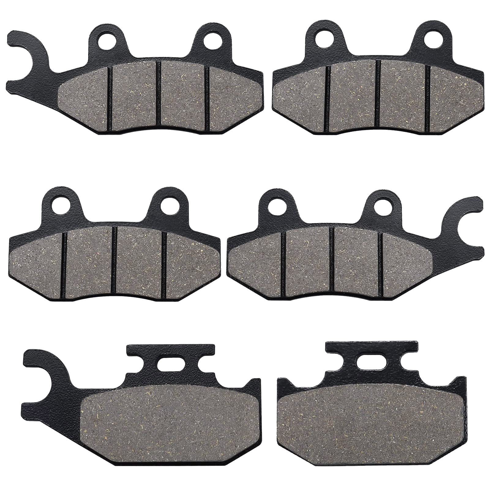Brake Pads Front & Rear For Yamaha Rhino 660 Yxr660 4X4 2004-2007 Rhino 450 Yxr450 4X4 2006-2009 Raptor 700 700R Yfm700 Yfm700R 2006-2012