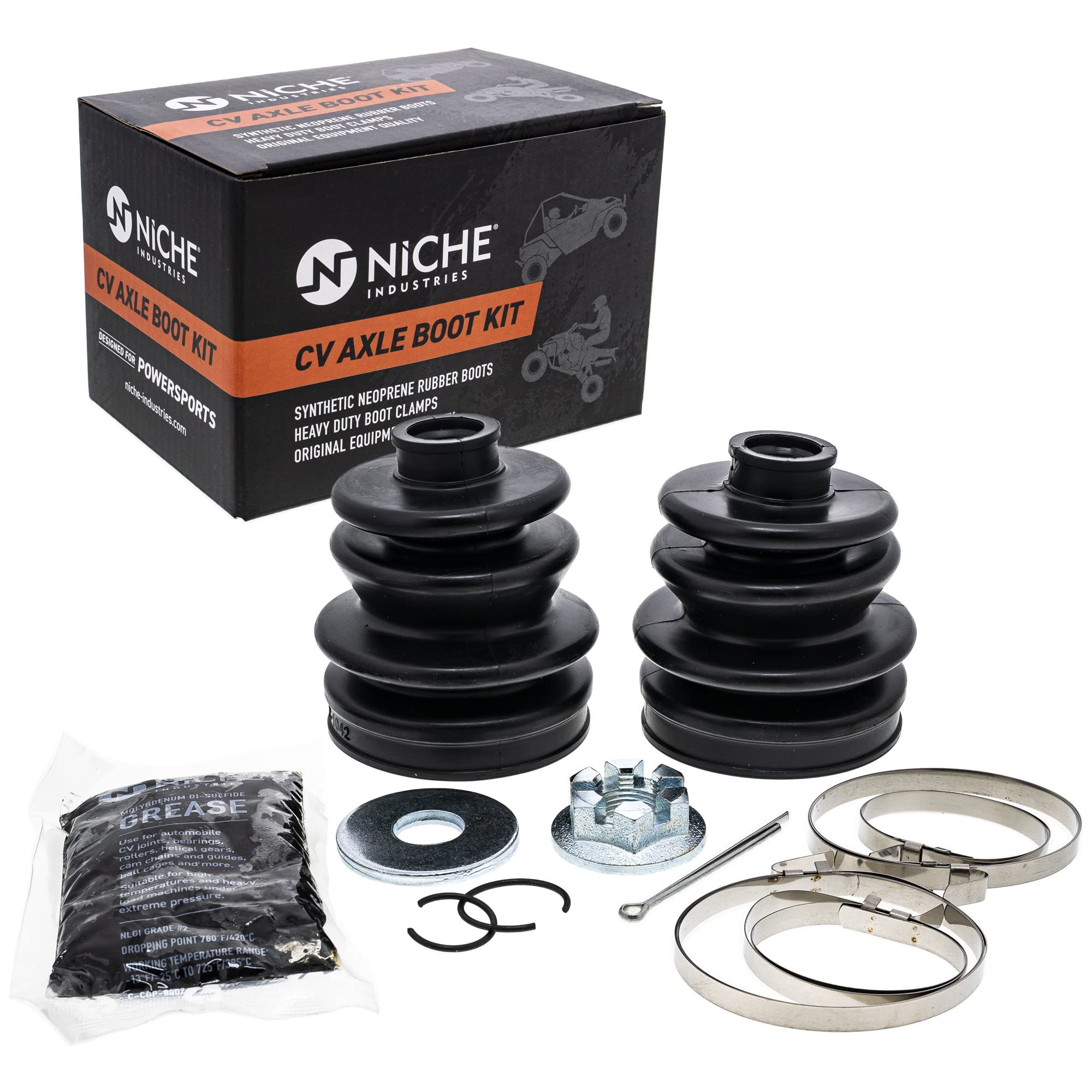 Niche Front Rear Cv Axle Boot Kit For Arctic Cat 500 Trv Tbx 400 300 650 250 Replaces 1436-207