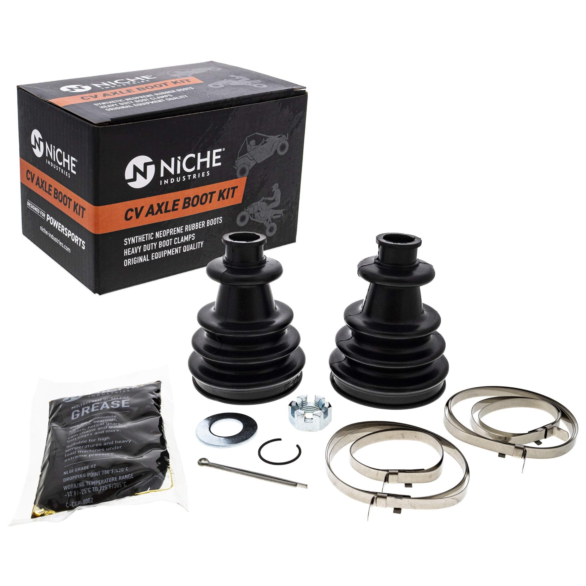 Niche Rear Cv Axle Boot Kit For Polaris 2008-2011 Outlaw 525 2201015 Atv