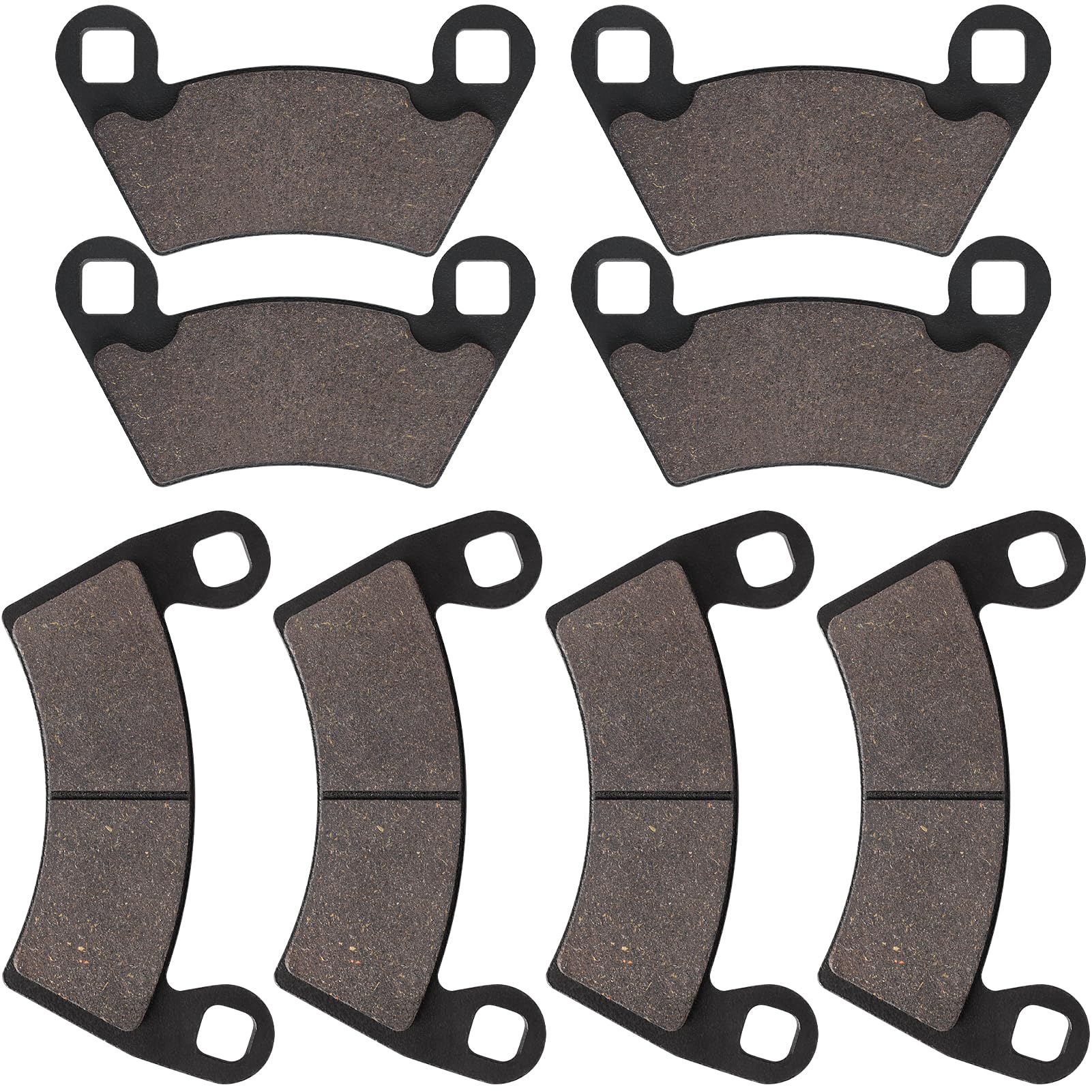 Brake Pads Fit For Polaris Ranger 500 570 700 800 900 2X4 4X4 Rzr Xp 900 Ranger Crew Ev Xp 500 Midsize Pursuit Electric Rzr 800 4Pairs Front And Rear Brake Pads