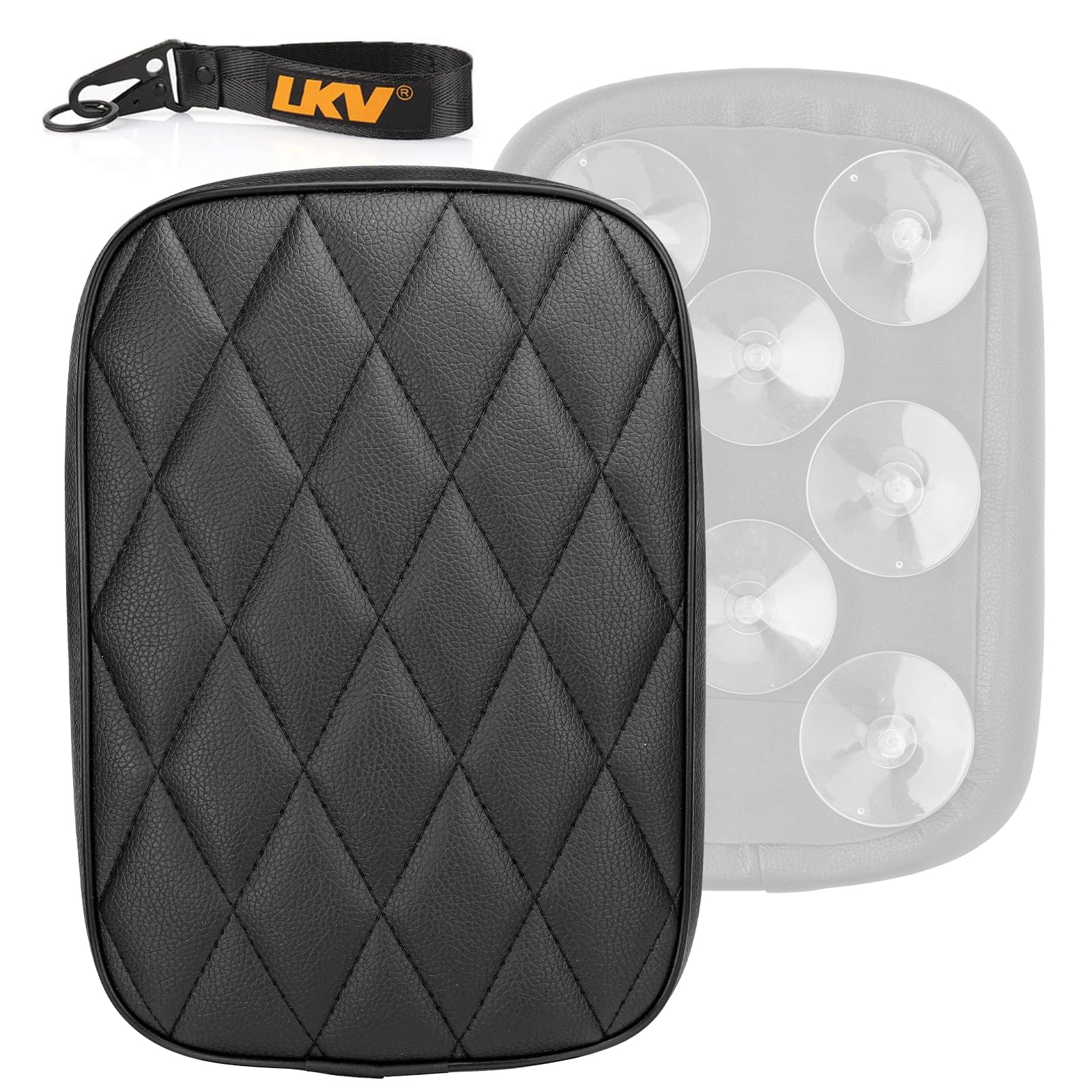 Lkv 10.63 ' Motorcycle Rear Passenger Seat Pillion Cushion Pad With 8 Suction Cups Replacement For Harley Sportster 883 1200 Dyna Bobber Custom Chopper