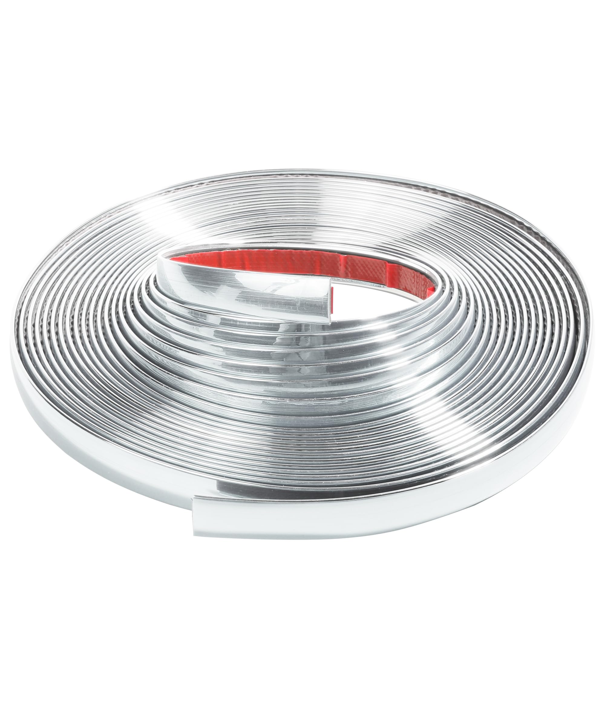 Zlirfy 25Ft Automotive Chrome Trim Molding,Universal Decorative Scratch-Proof Decorative Protect Sticker,1/2' Wide Car Body Chrome Trim Strip For Motor Truck Rv Door Window Bumper (Silver)