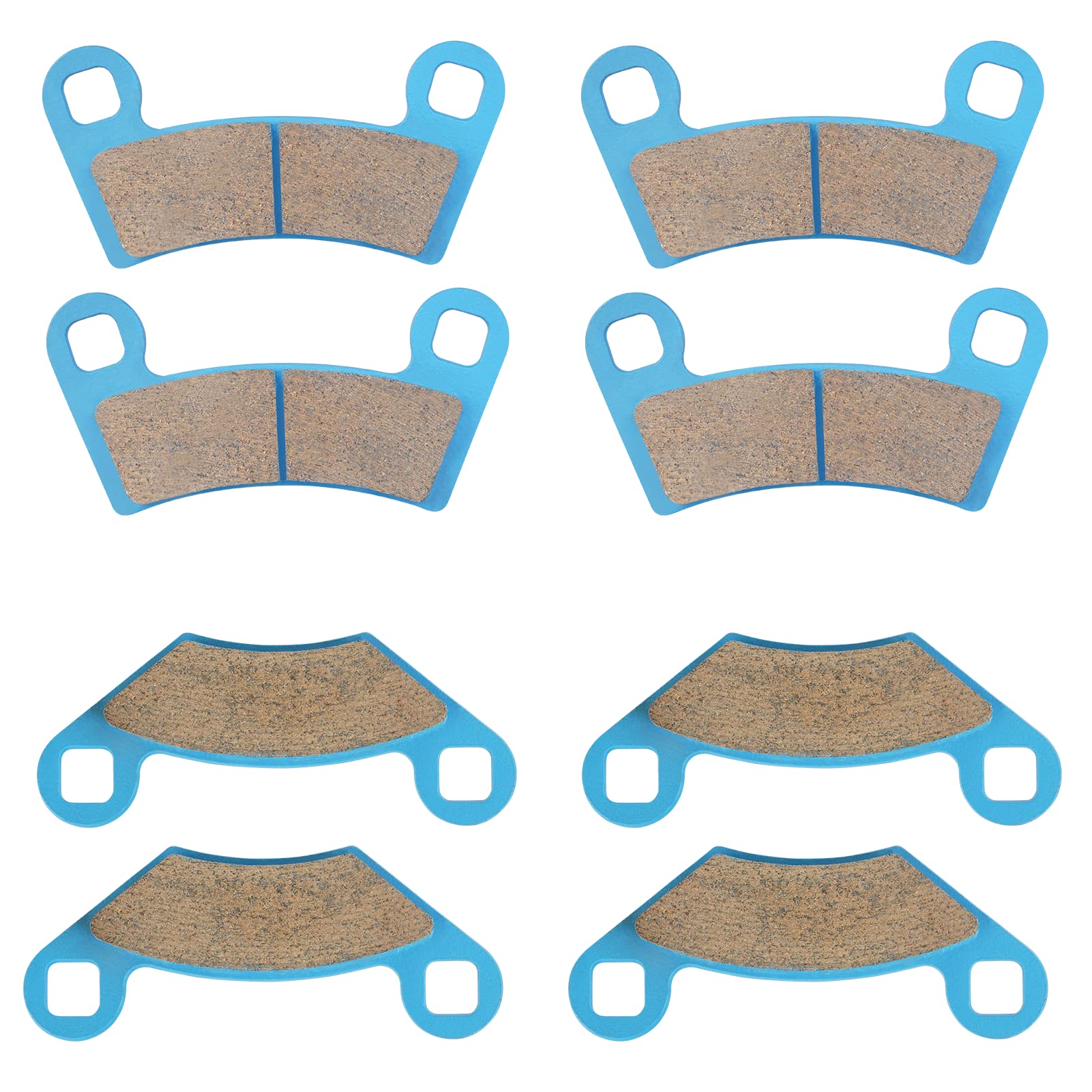 Ceramic Brake Pads Front & Rear Compatible With Polaris Rzr 800/570 2012 2013,Outlaw 450S/450 Mxr/Irs, Xplorer S 2008-2010 Replacement For 2203318 2202412