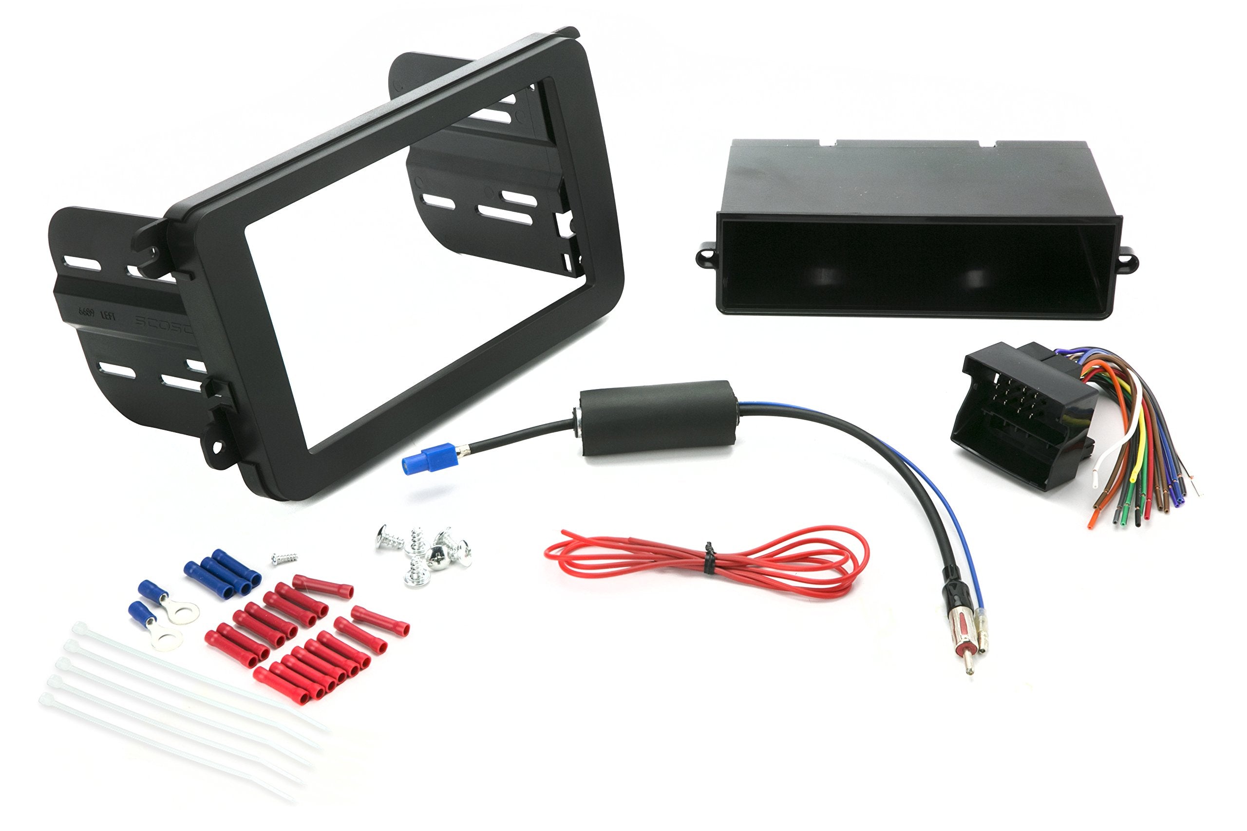 Scosche Install Centric Icvw6Bn Double Din Complete Installation Solution For Installing An Aftermarket Stereo Compatible With Select 2002-15 Volkswagen Vehicles,Black