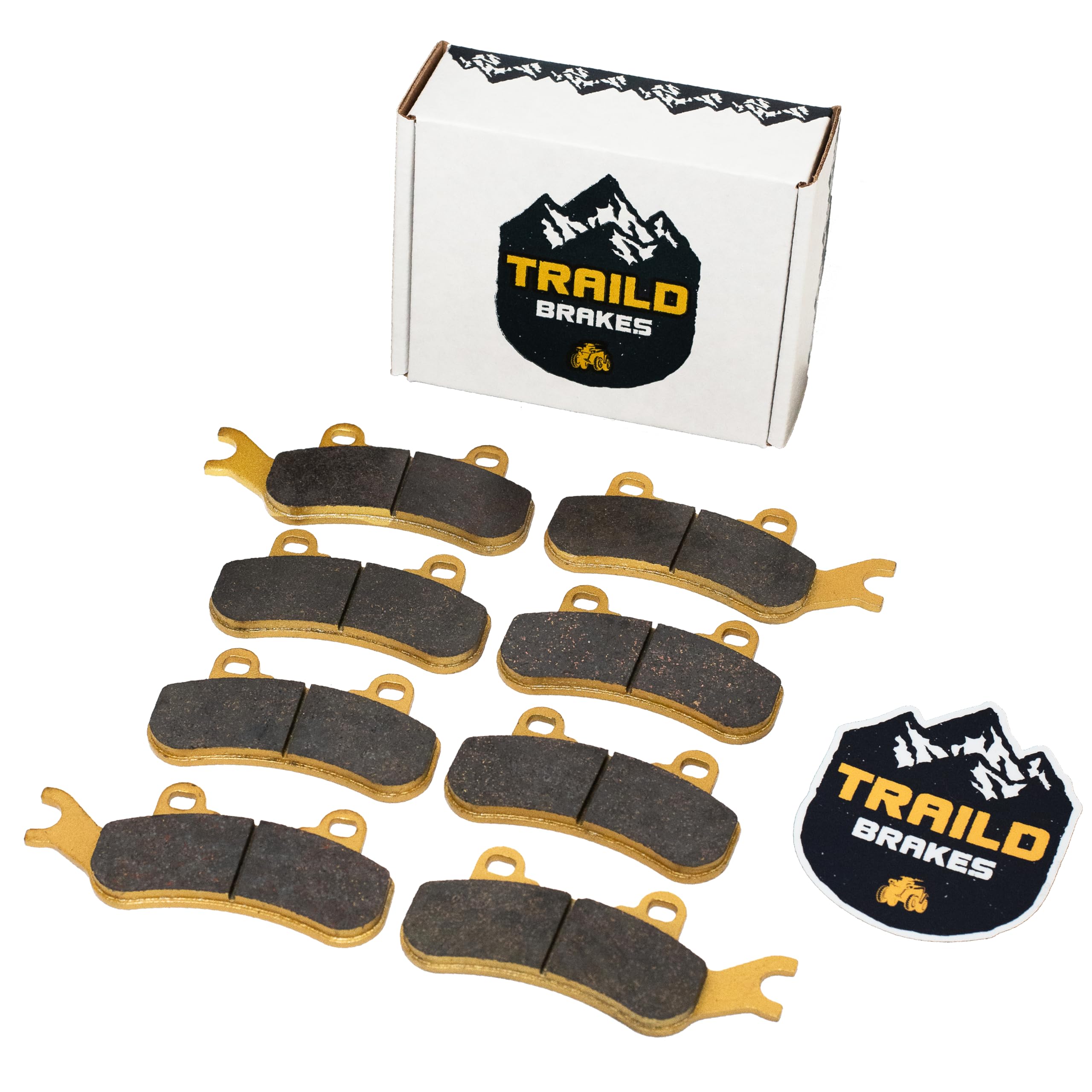 Traild Can-Am Maverick X3, Maverick Max, Maverick Sport, Maverick Trail, Front & Rear Ceramic Brake Pad Set 2017-2024