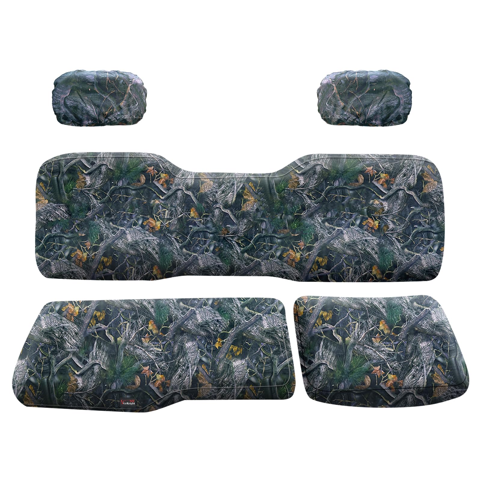 Starknightmt Ranger Seat Cover With Headrest Cover, Ranger 1000 Seat Cover Compatible With Polaris Ranger 1000/ Xp 1000/Crew Xp 1000 2018 2019 2020 2021 2022 2023 Water-Repellent Camouflage