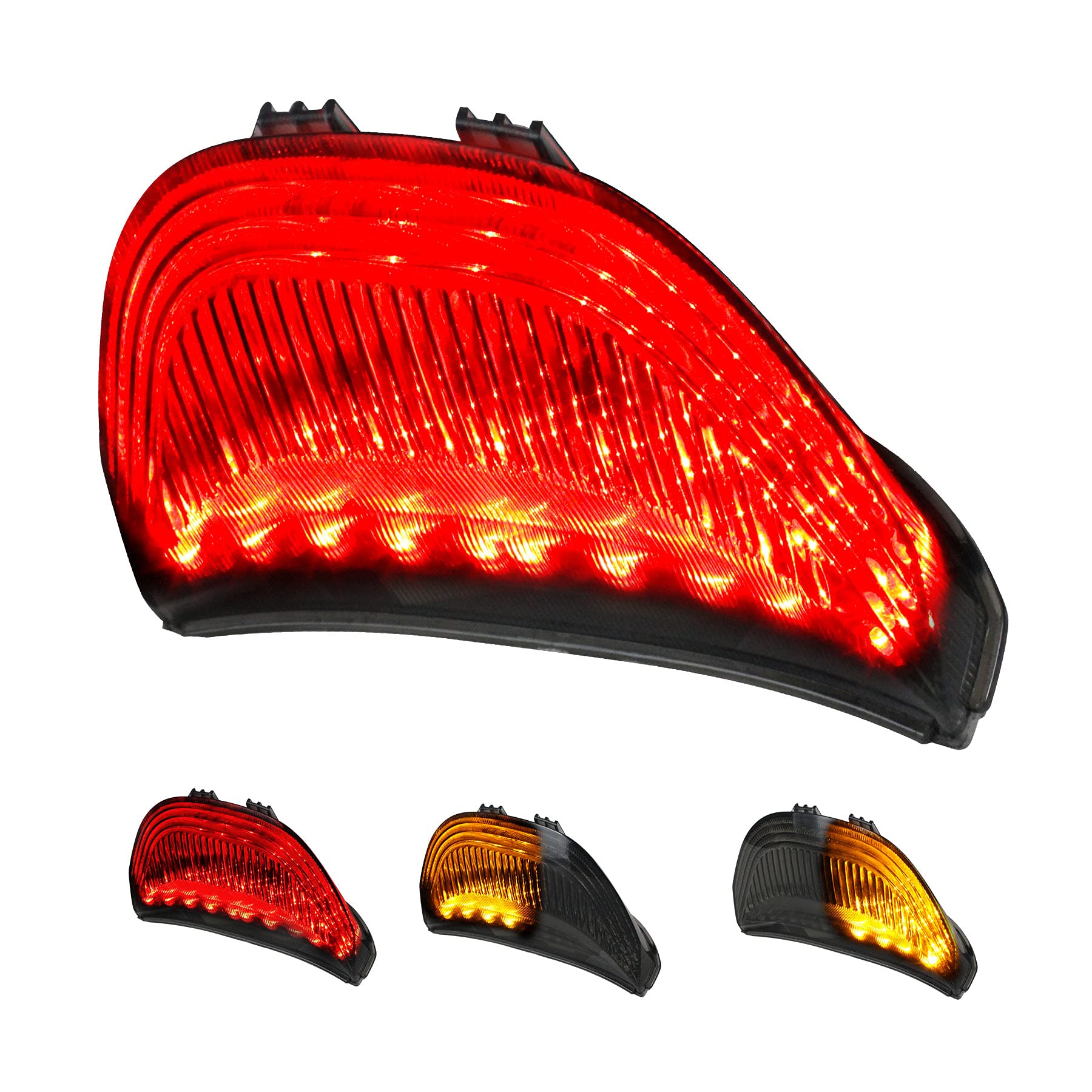 Quasco Led Brake Tail Light Smoked Taillights With Turn Signal Compatible With Honda Cbr600Rr 2003-2006, Cbr1000Rr 2004-2007