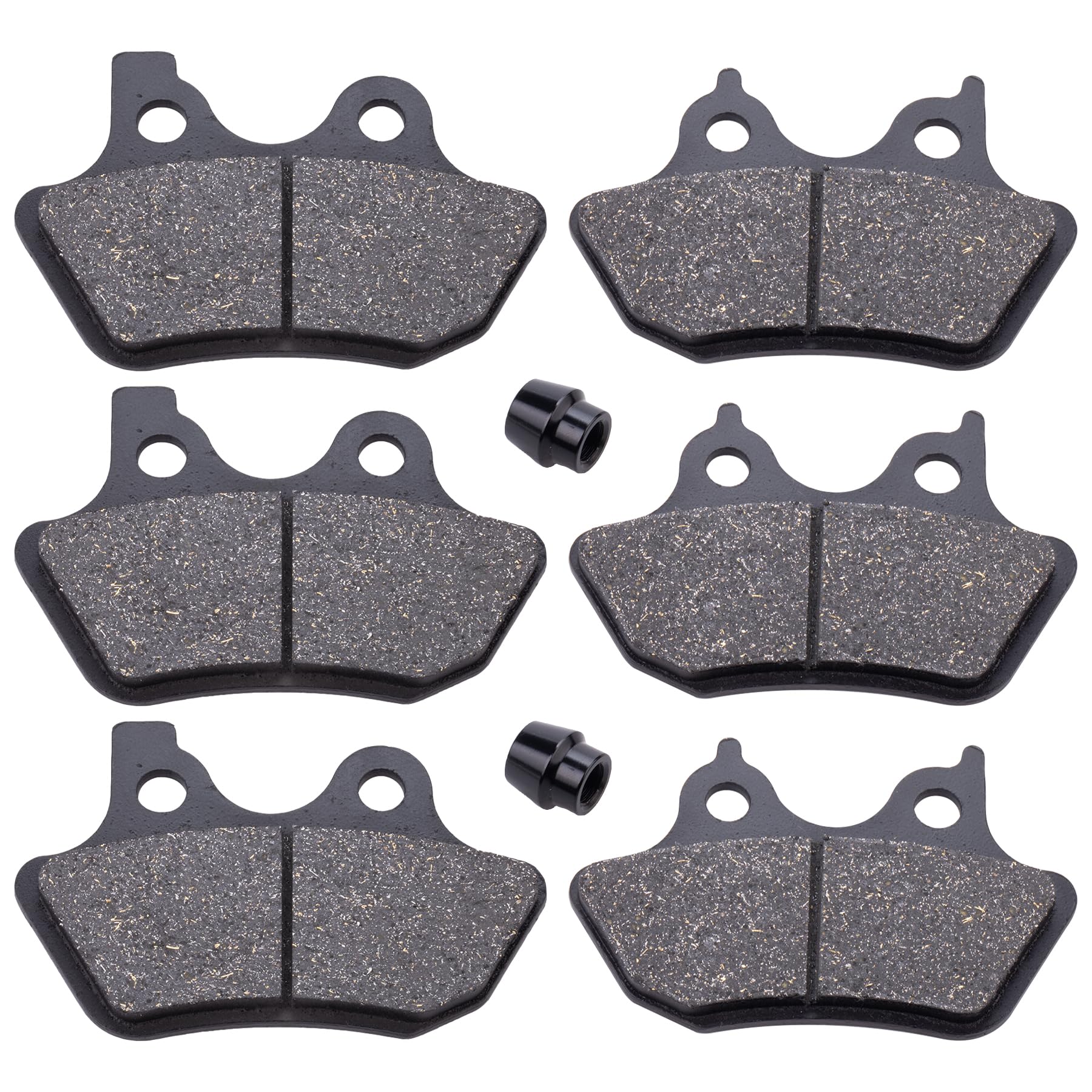 Mwmnun Front And Rear Brake Pads For Harley Davidson Softail, Fat Boy, Heritage Classic,Flhrci Road King Classic,Touring Flht, Road Glide,Dyna Electra Glide,Sportster Xlh883R/2000-2007