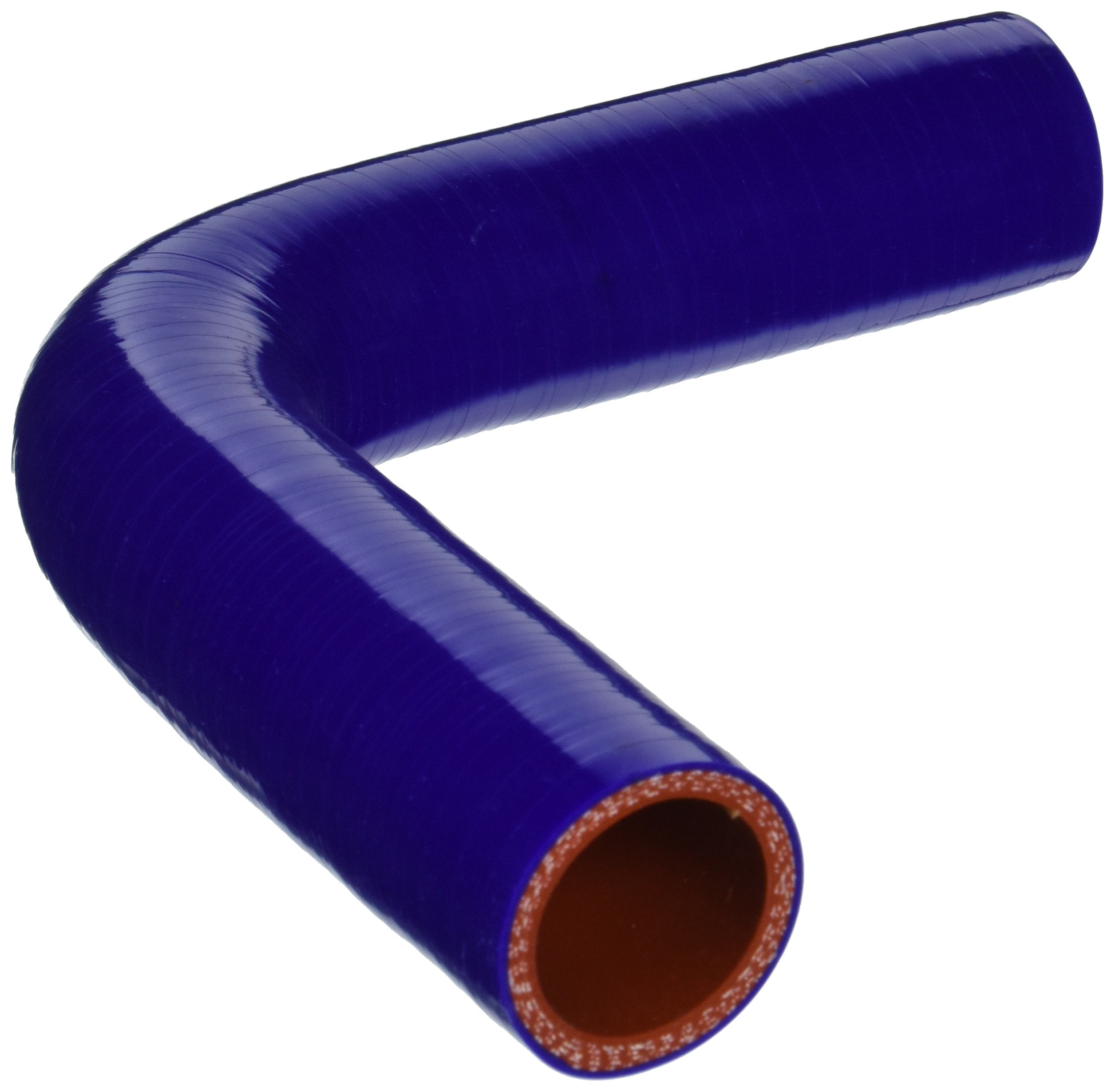 Hps Htsec90-138-Blue Silicone High Temperature 4-Ply Reinforced 90 Degree Elbow Coupler Hose, 75 Psi Maximum Pressure, 4' Leg Length On Each Side, 1-3/8' Id, Blue