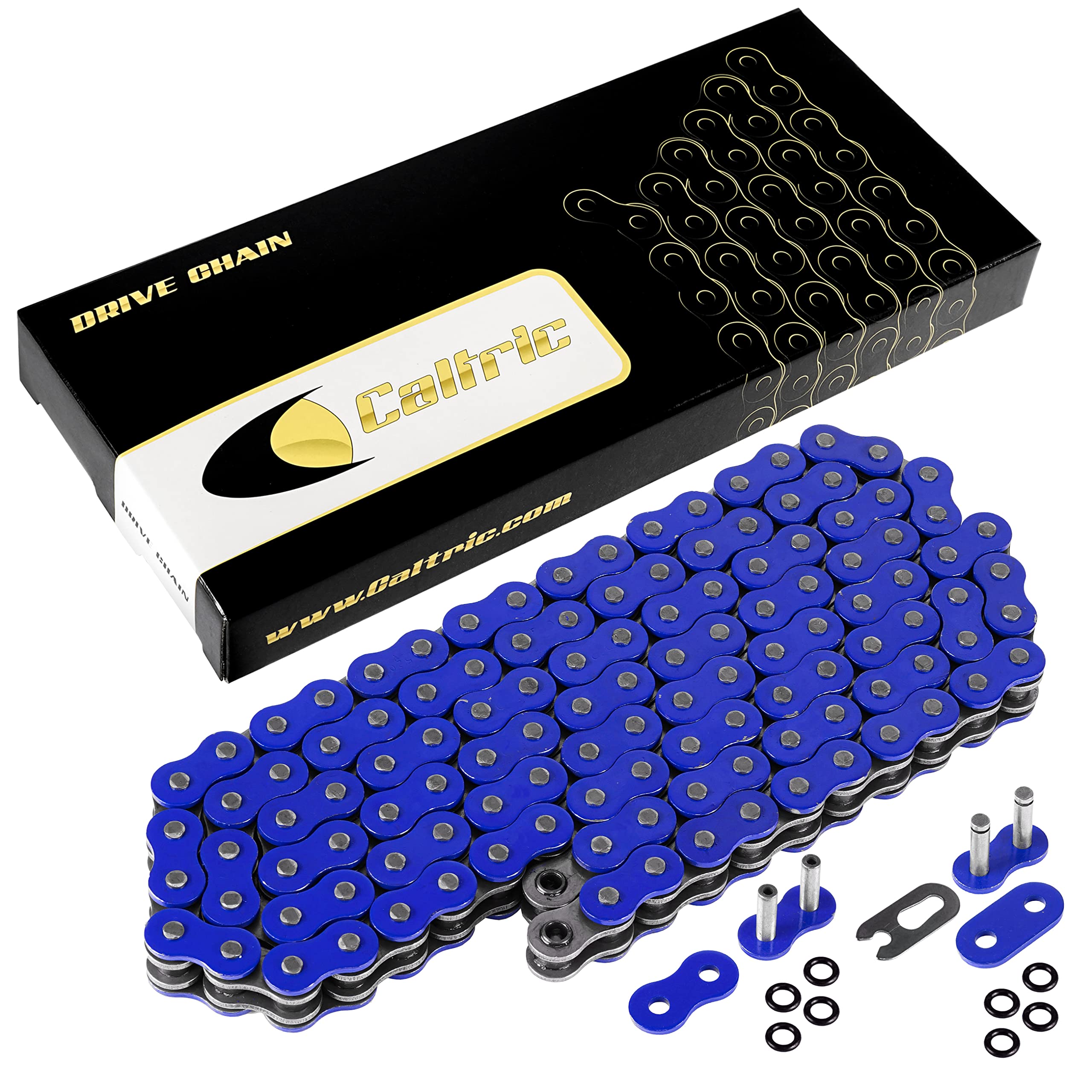Caltric O-Ring Blue Drive Chain Compatible With Yamaha Yfz450 Yfz 450 Yfz-450 2004-2009 2012