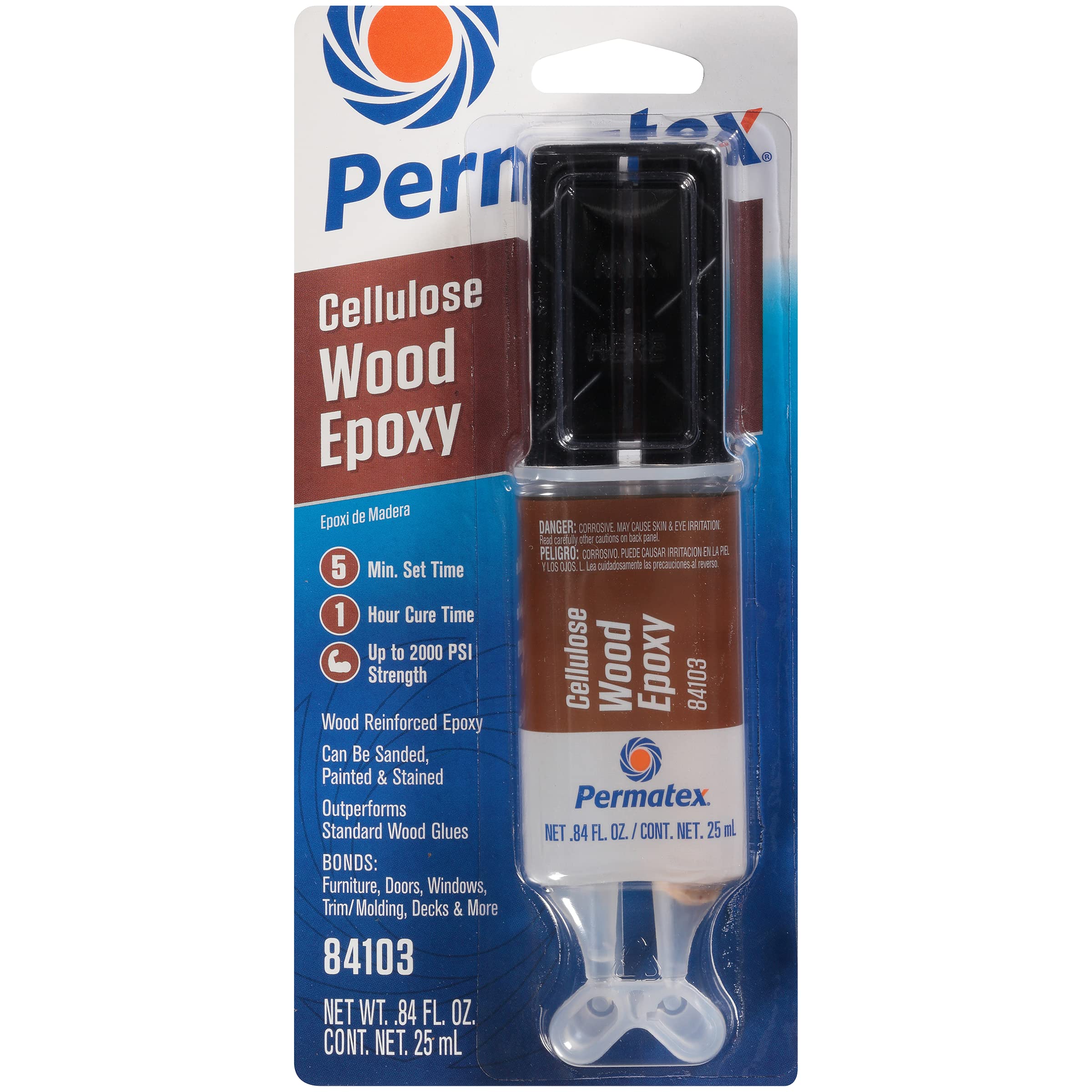 Permatex 84103 Cellulose Wood Epoxy, Green