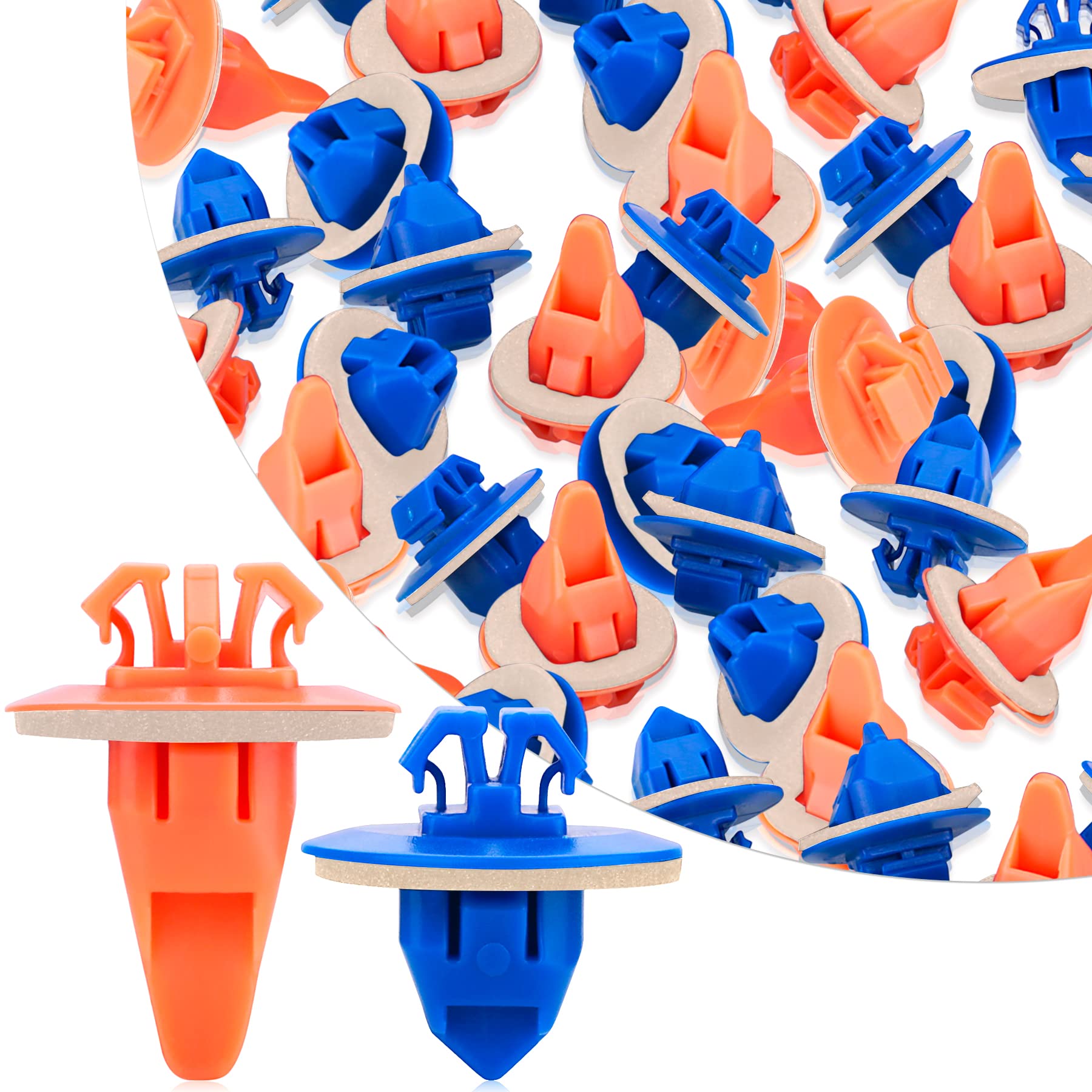 Belleone 30Pcs Fender Flare Clips Compatible With Toyota, 4Runner, Fj Cruiser, Rav4 - Exterior Door Trim Panel Rear Plastic Rocker Panels Fasteners Retainer Kit - Replaces # 75495-35010 75397-35010