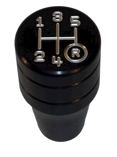 KNOB-TLC 5SP REPLACEMENT ALUMINUM (BLACK)