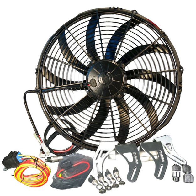 FAN KIT-16  SPAL HP PULLER CURVED BLADE  2070CFM