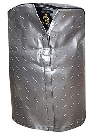 ADCO Diamond Plated RV Propane Tank Vinyl Weatherproof Cover For Single 20 Lb Tank