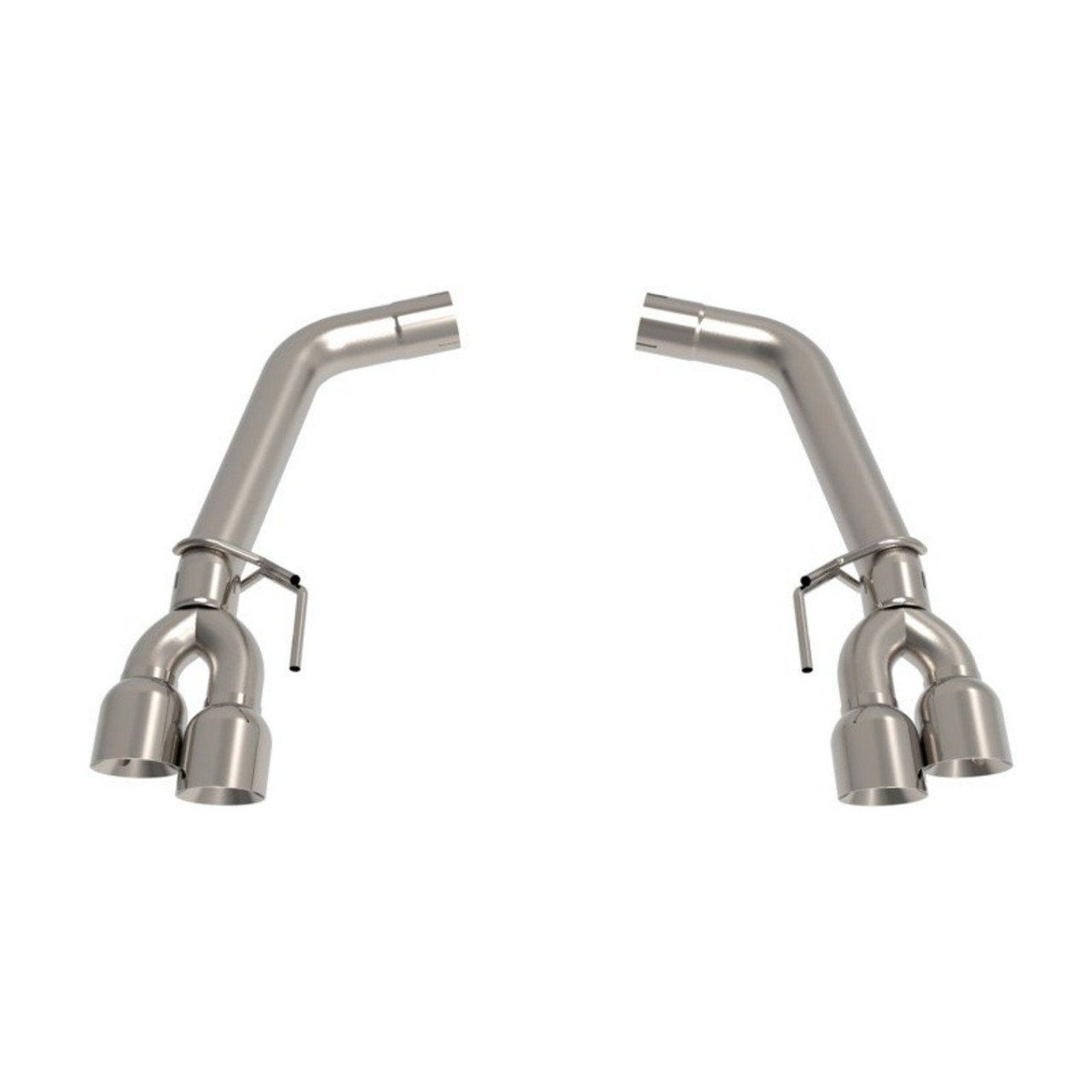 Kooks 3" Muffler Delete Axle-Back Exhaust w/ 4" Quad Polished Tips :: 2018-2023 Ford Mustang GT