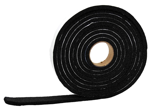 AP Products 018-516150 Multi-Purpose Vinyl Foam Tape - 5/16'' x 1'' x 50 Ft - Black