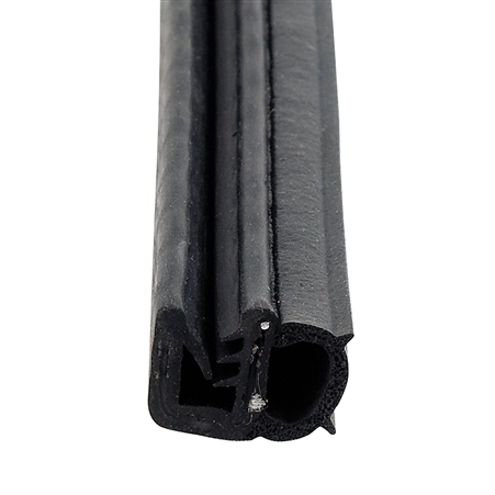 AP Products 018-1509 Single Bulb Seal - 3/4'' x 7/16'' x 28 Ft - Black