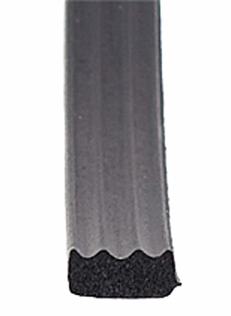 AP Products 018-664 Ribbed Foam Seal With Tape - 3/16'' x 3/8'' x 50 Ft - Black