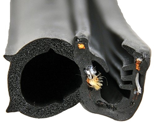 AP Products 018-088-BB Single Bulb Seal - 1'' x 3/4'' - Black