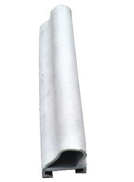 AP Products 018-1069-EKD 1-1/16'' x 1/4'' D Seal With Off Set Bulb - White