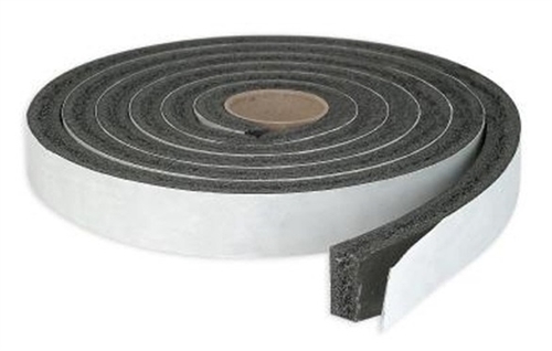 AP Products 018-381210 Multi-Purpose Vinyl Foam Tape - 3/8'' X 1/2'' X 50 Ft - Black