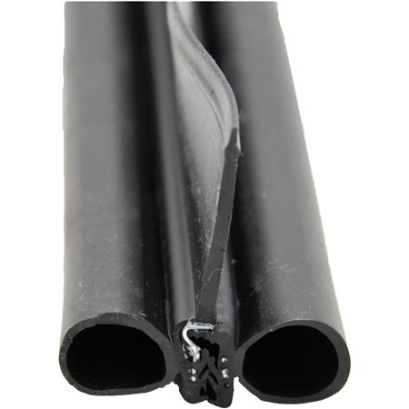 AP Products 018-479 Slide-On Clip Double Bulb Seal With Wiper - 2'' x 3'' x 28'