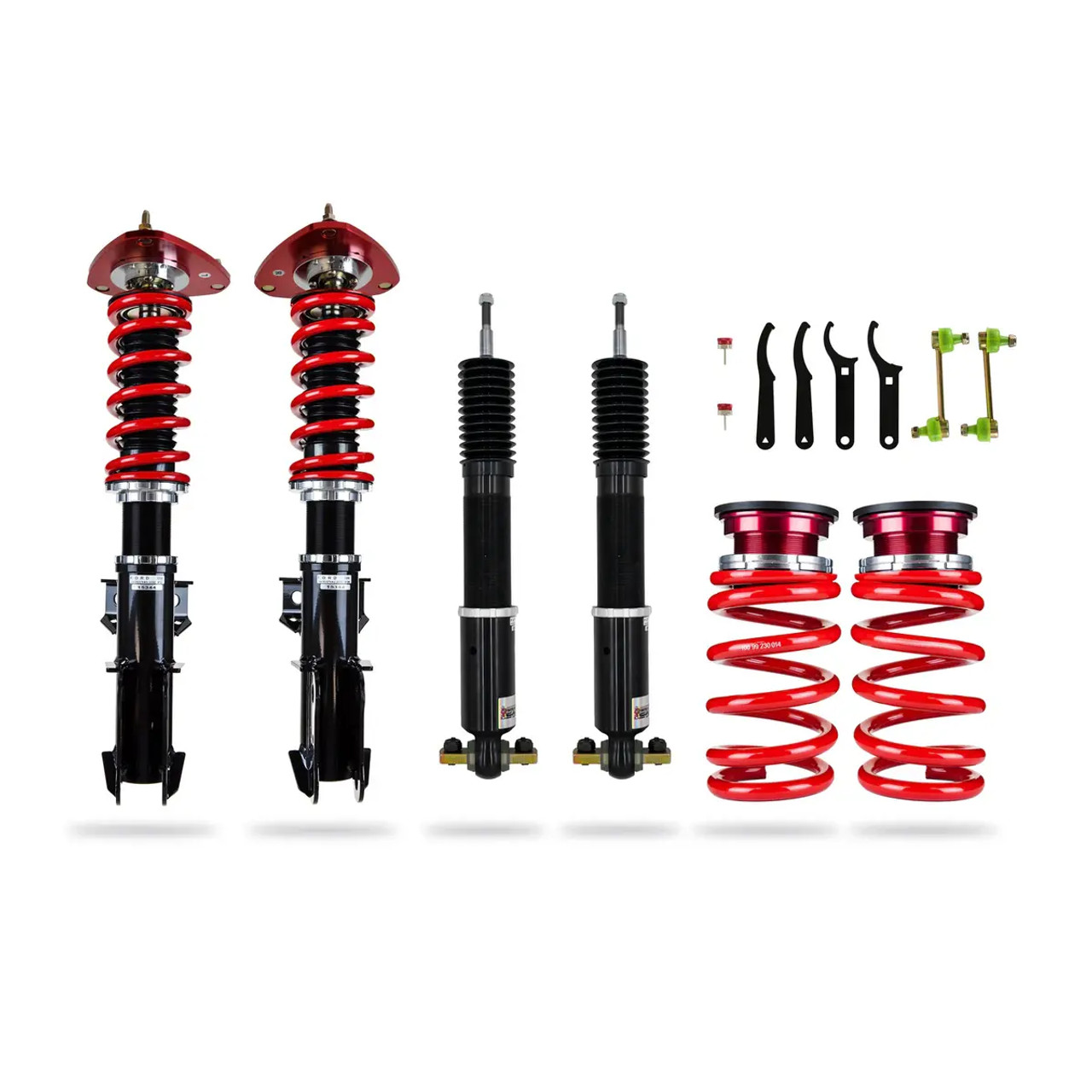 Pedders Extreme XA Coilover Plus Kit w/ Front Camber Plates :: 2015-2025 Ford Mustang w/ MagneRide