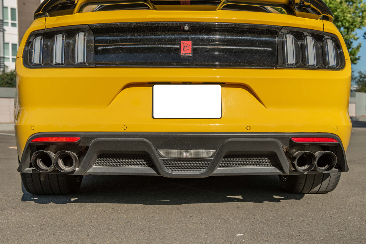 EOS GT350 Style Quad Tip Rear Bumper Diffuser Conversion Kit :: 2015-2017 Ford Mustang
