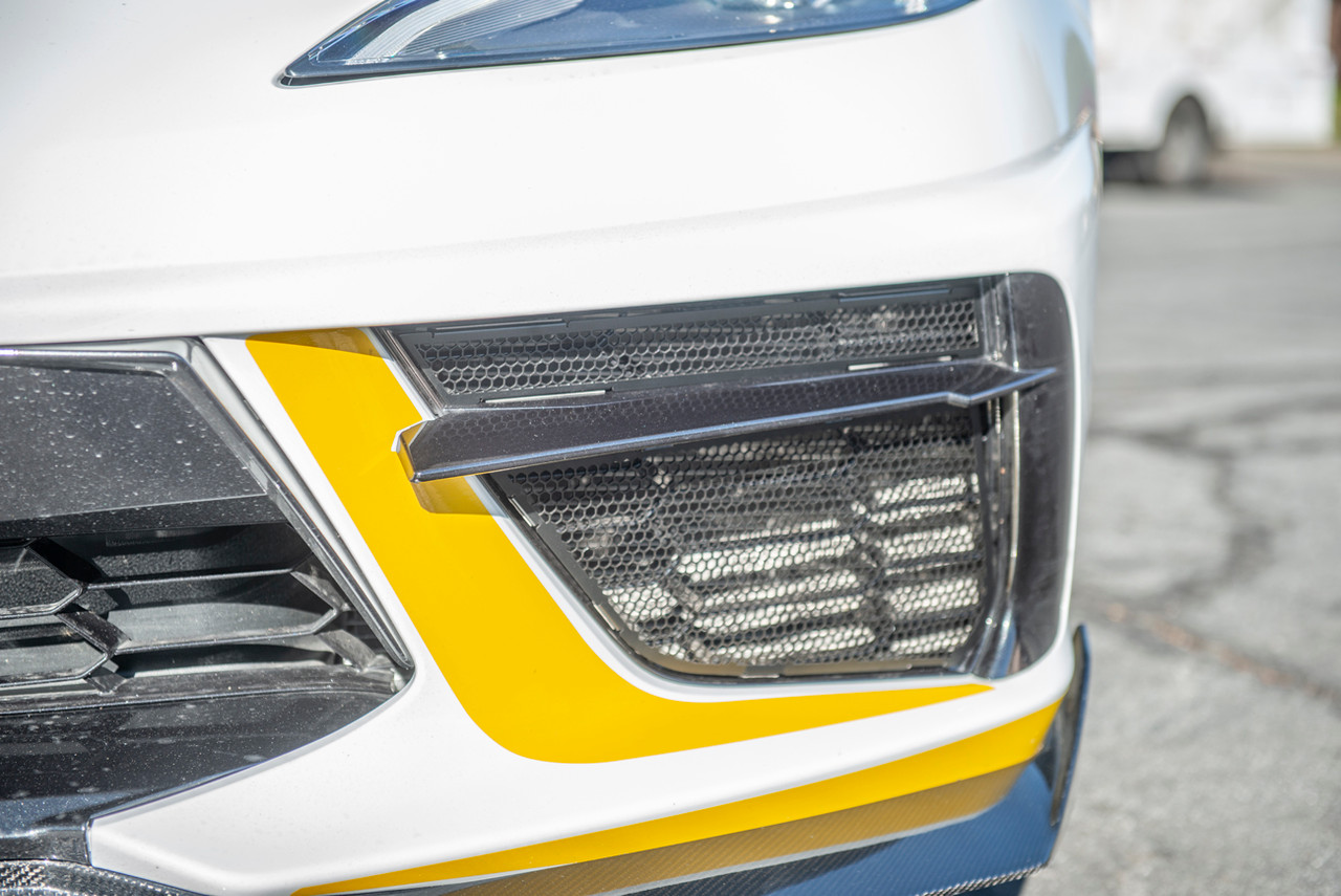 EOS Front Mesh Grille Insert, Gloss Black :: 2020-2025 Corvette Stingray & Z51