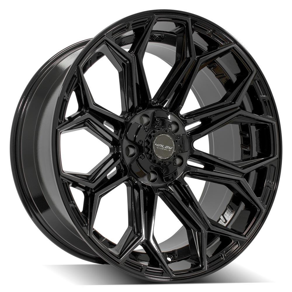 22" 4PLAY GEN3 Wheel fits Ram-Dodge-Jeep-GM-Ford - 4P83 Brushed Black 22x10