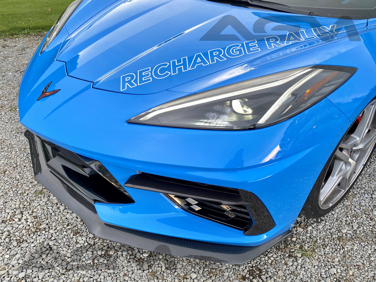 AGM Visible Carbon Fiber ULTRA Front Splitter :: 2020-2025 C8 Corvette