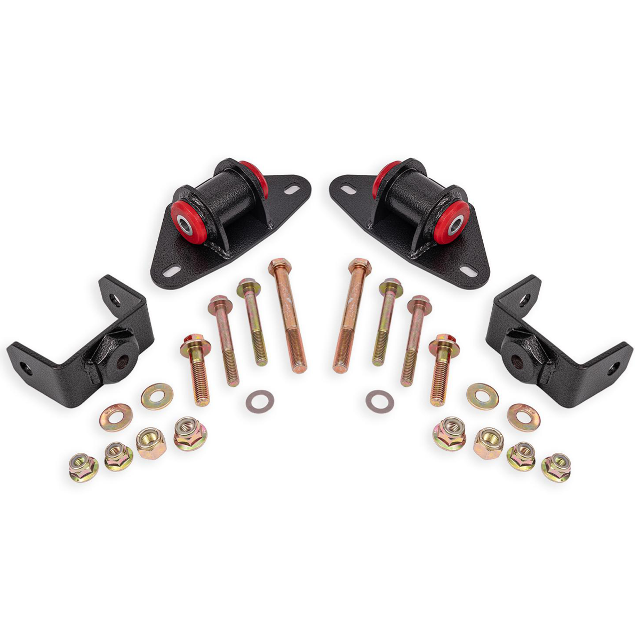BMR Polyurethane Motor Mount Kit, Black Hammertone :: 2014-2019 C7 Corvette