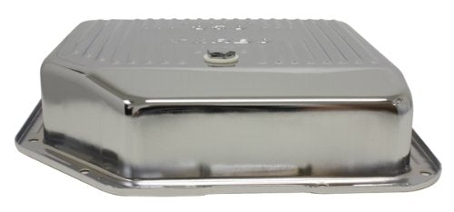 Compatible/Replacement For Chevy/Gm Turbo Th-350 Steel Transmission Pan (Deep Sump) - Chrome